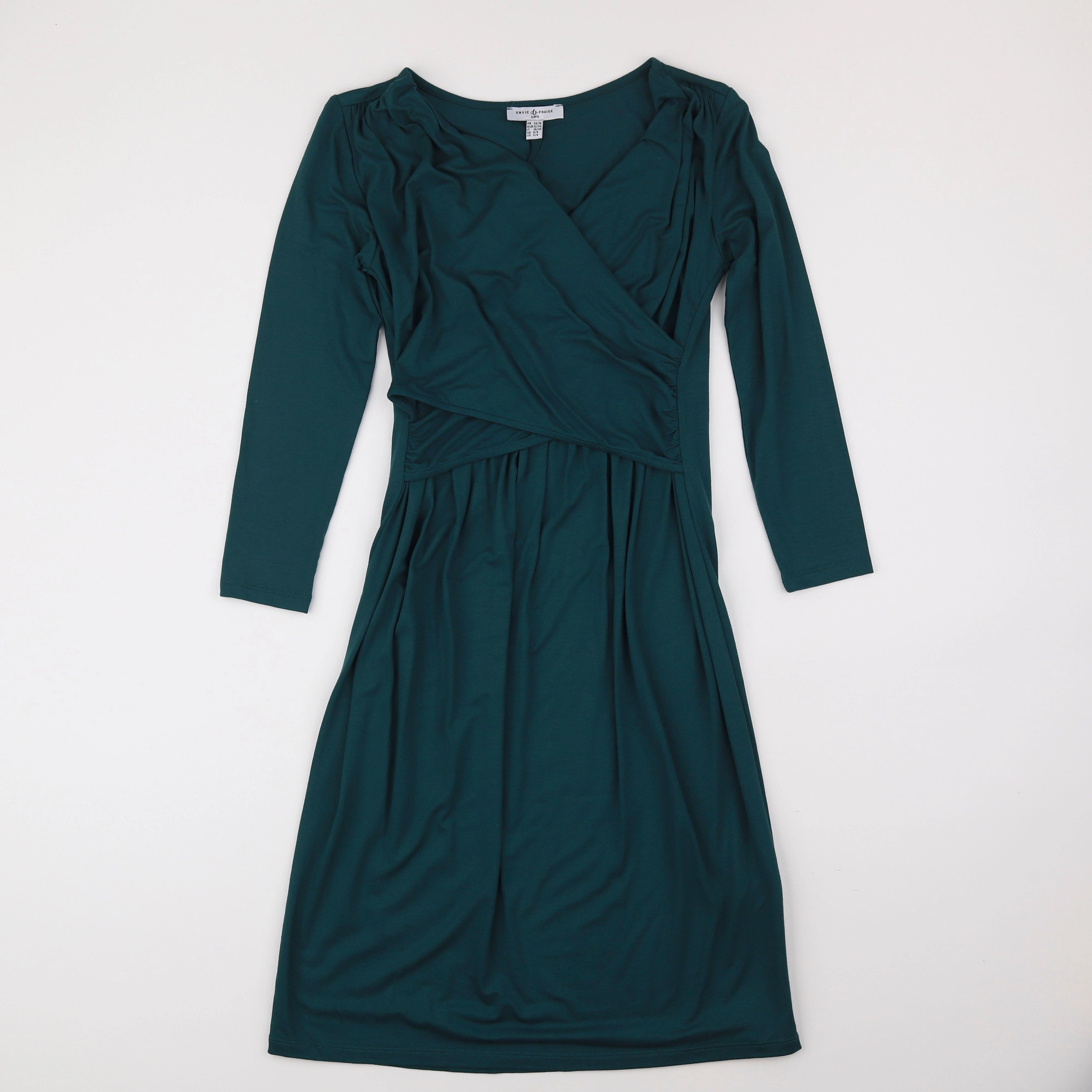Envie de fraise - robe grossesse, allaitement vert - 34 à 36