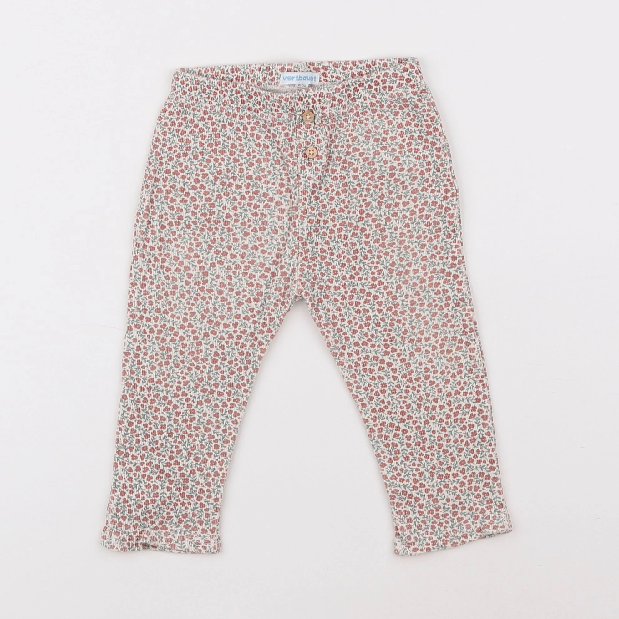 Vertbaudet - legging rouge - 18 mois