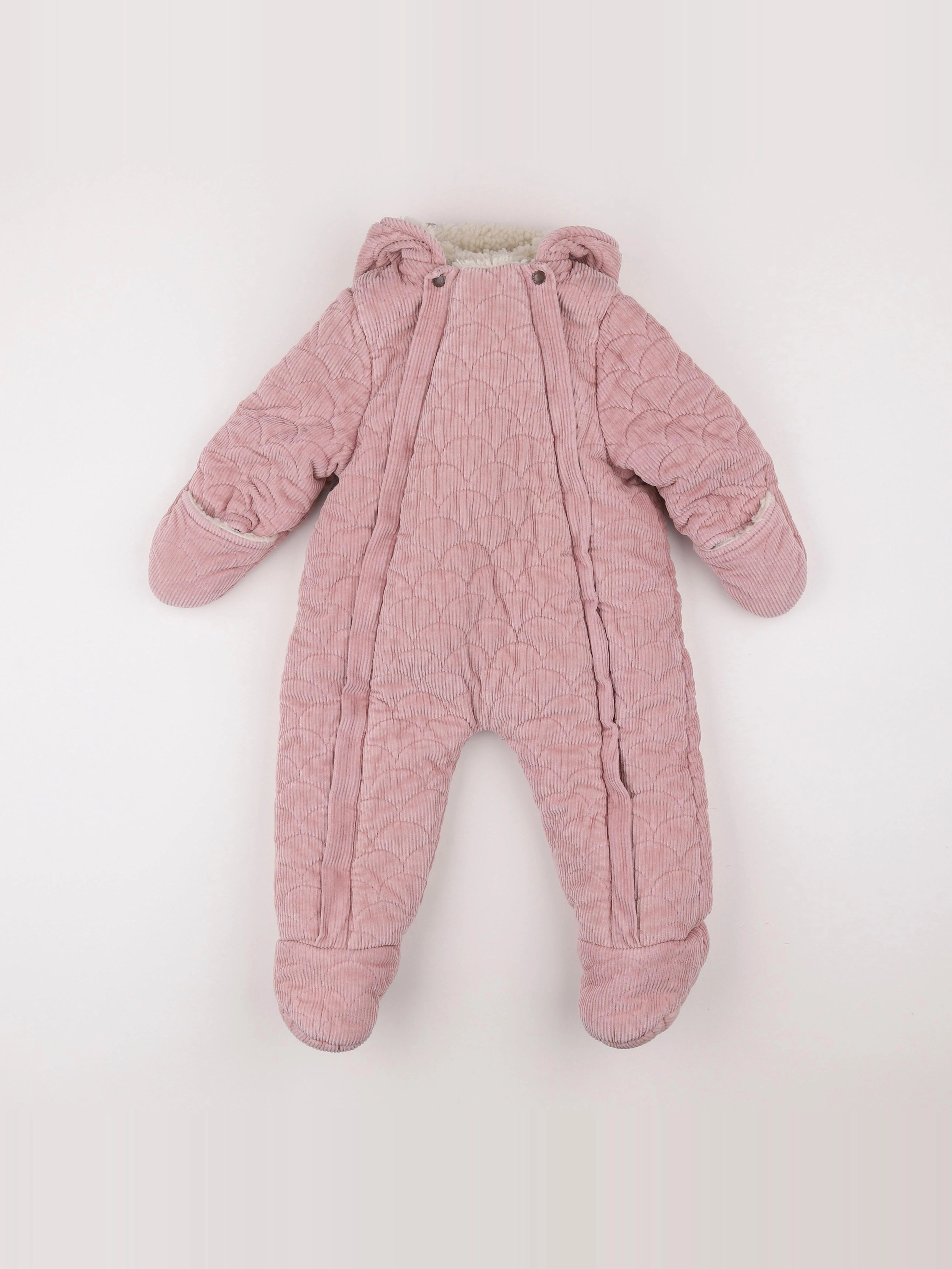 Vertbaudet - combi-pilote rose - 18 mois