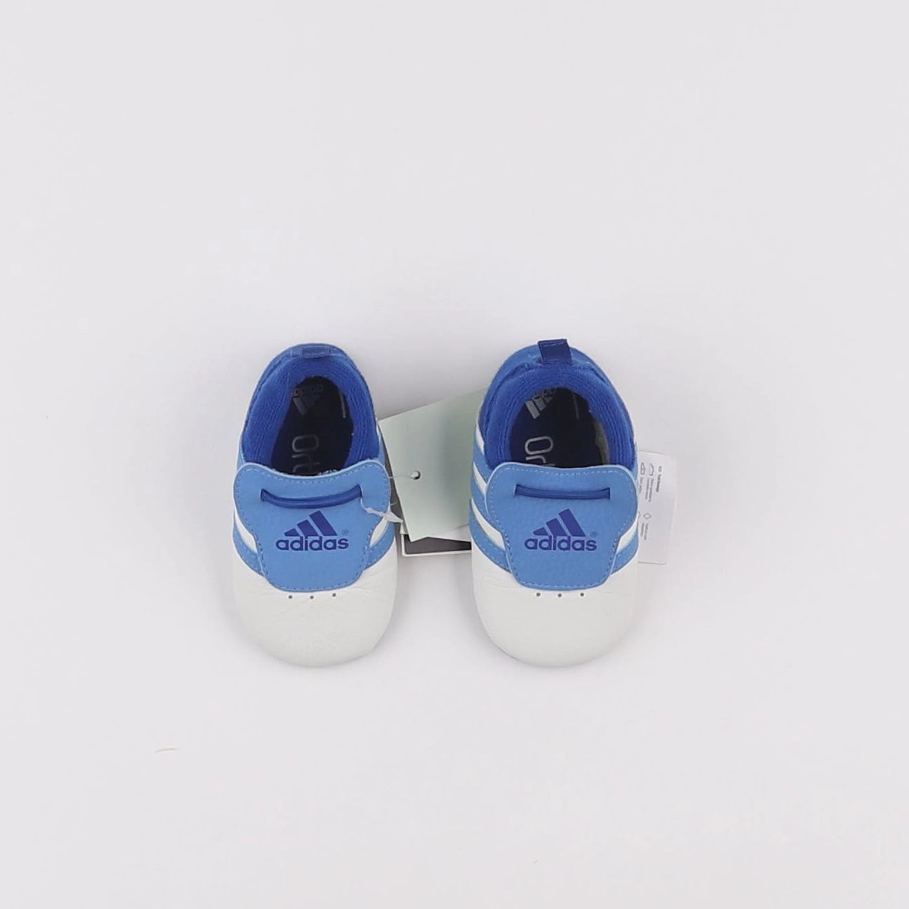 Adidas - chaussons bleu, blanc - pointure 18
