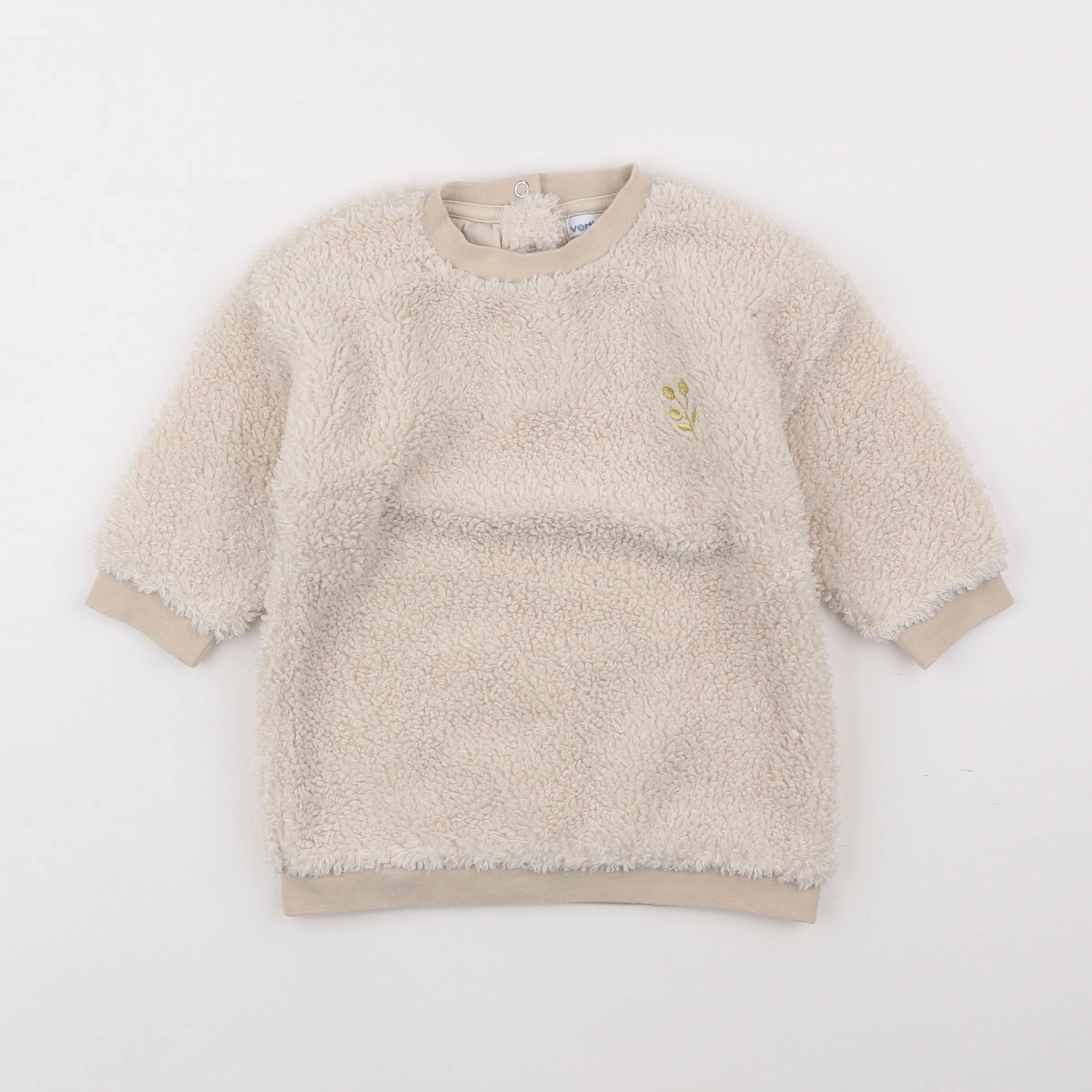 Vertbaudet - robe beige - 18 mois