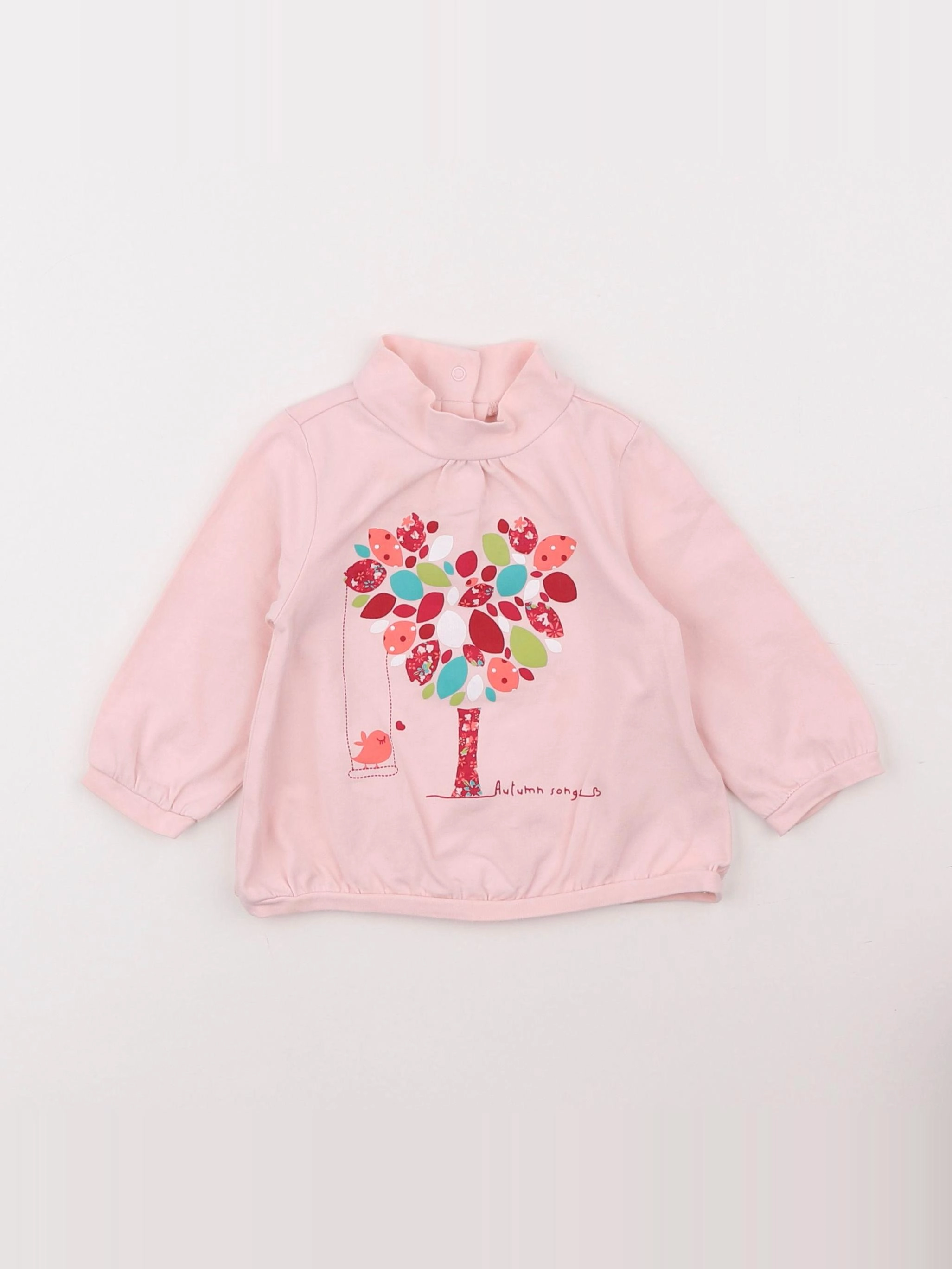 Vertbaudet - sous-pull rose - 6 mois