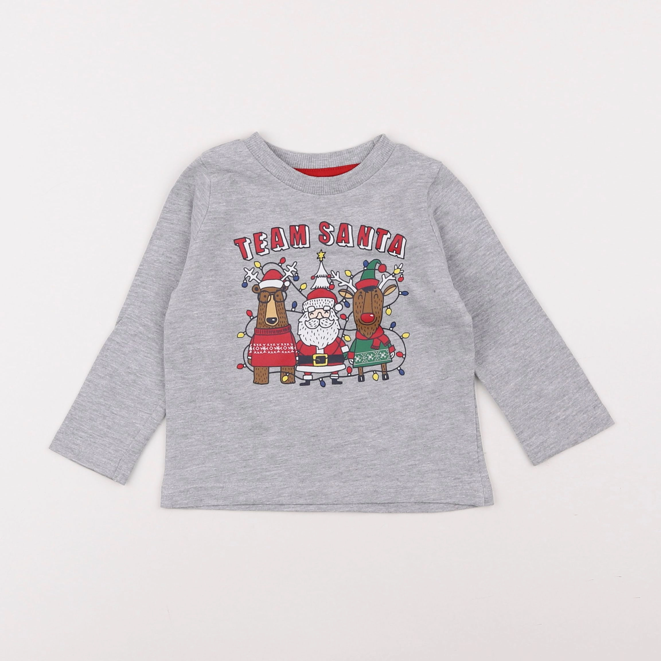 Vertbaudet - tee-shirt gris - 2 ans