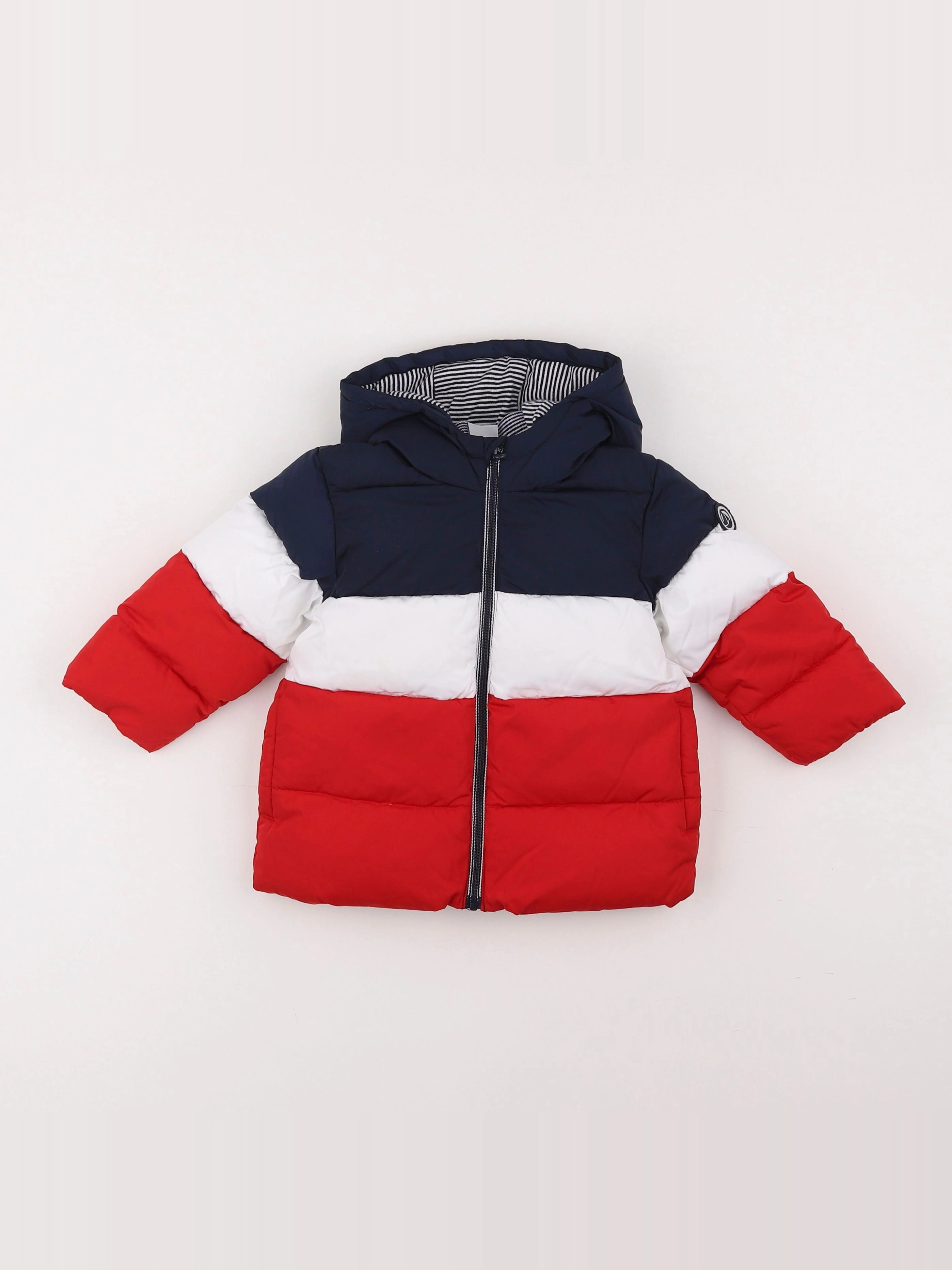 Petit Bateau - doudoune bleu - 12 mois