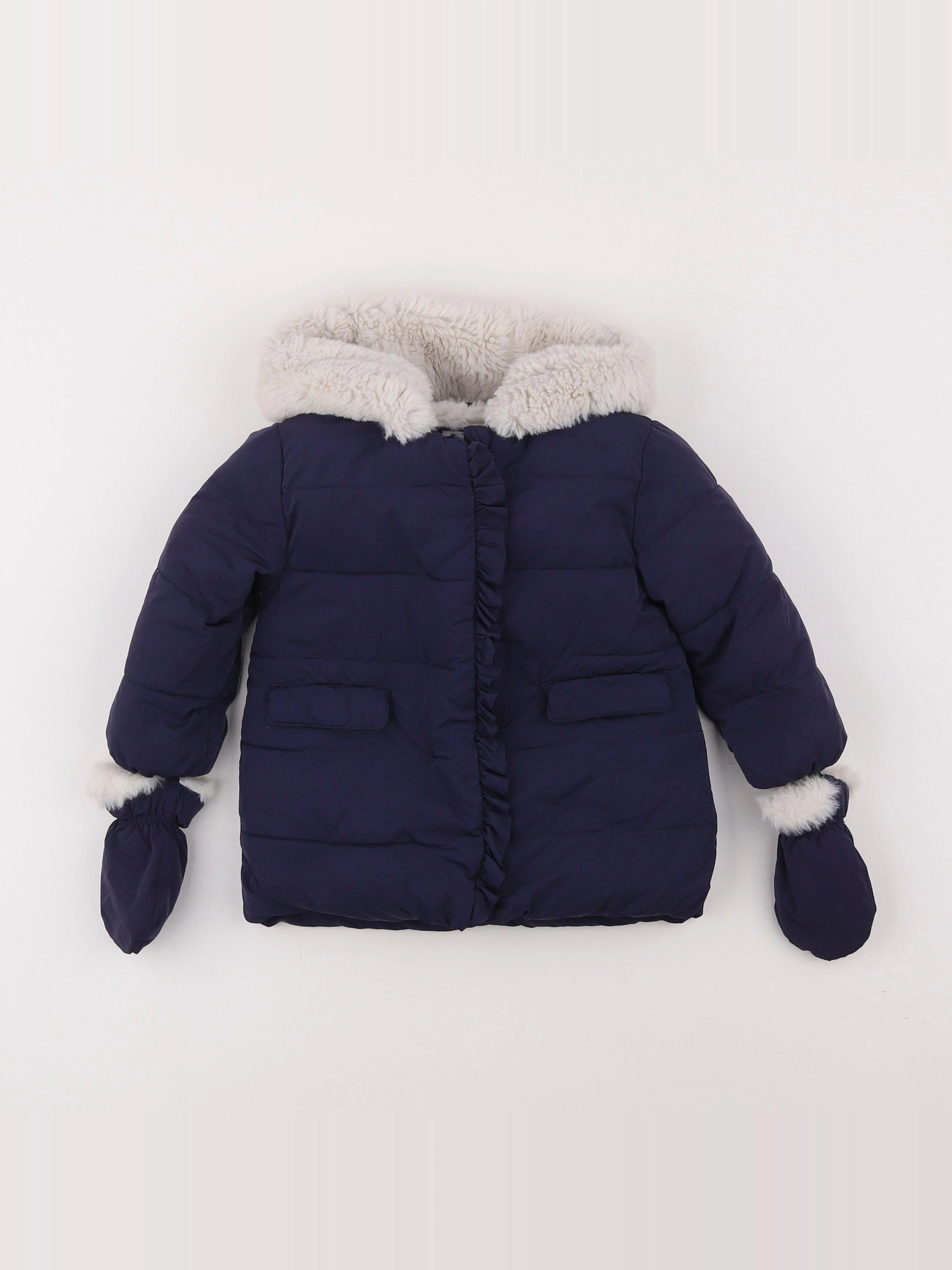 Cyrillus - doudoune bleu - 9 mois