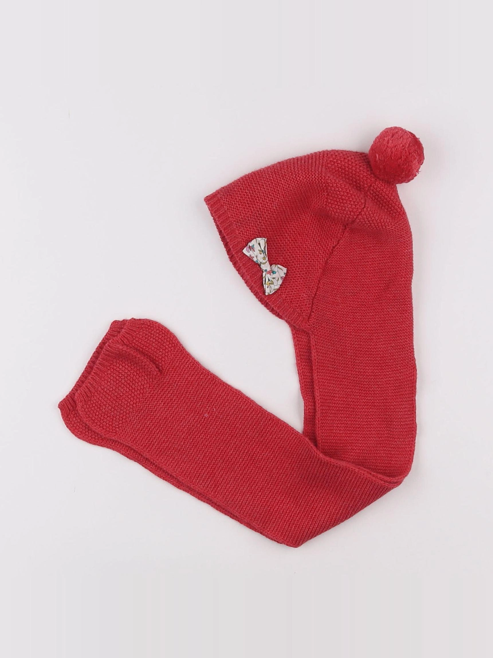 Cyrillus - bonnet rouge - 12/18 mois