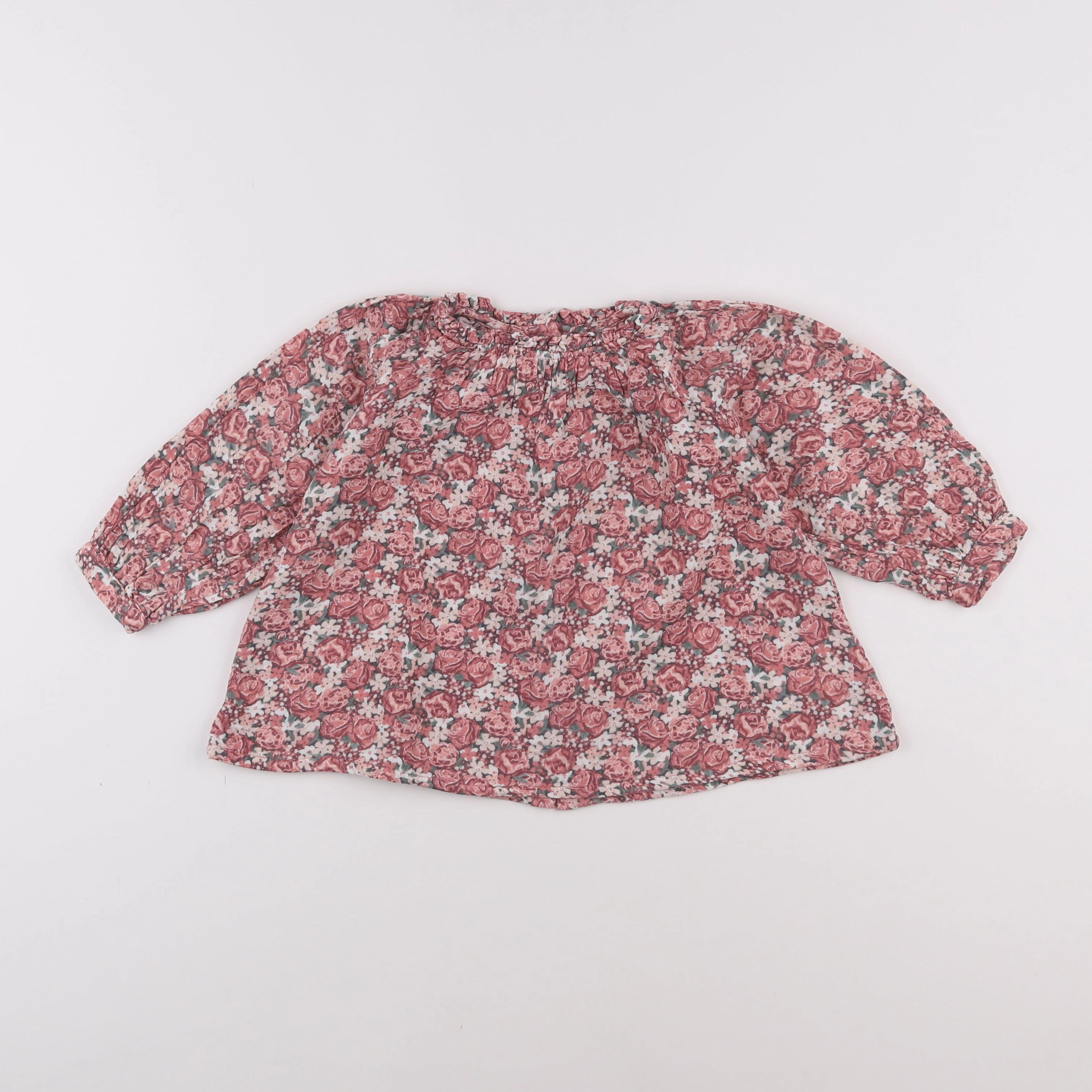 Vertbaudet - blouse rose - 18 mois