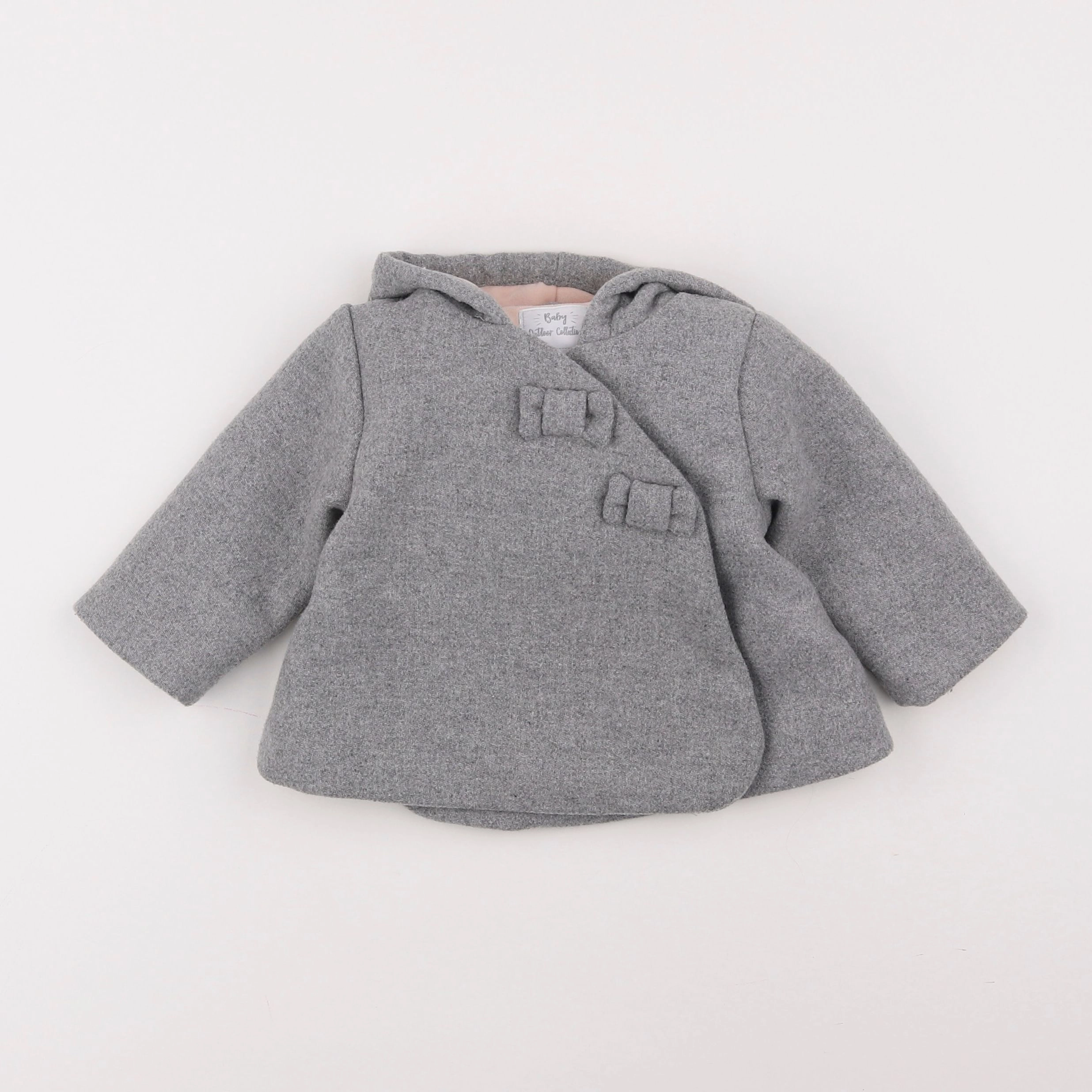 Vertbaudet - manteau gris - 6 mois