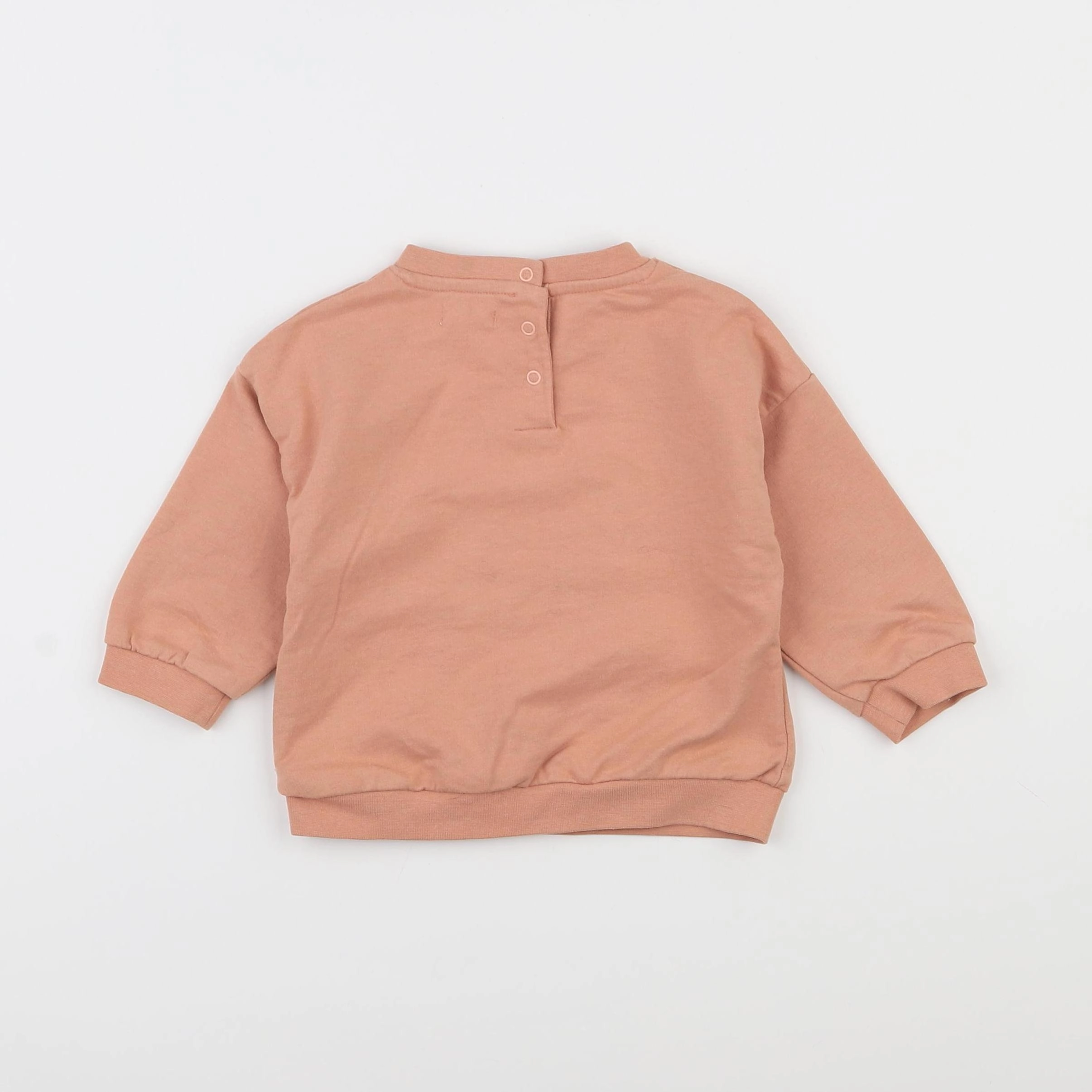 Vertbaudet - sweat rose - 12 mois