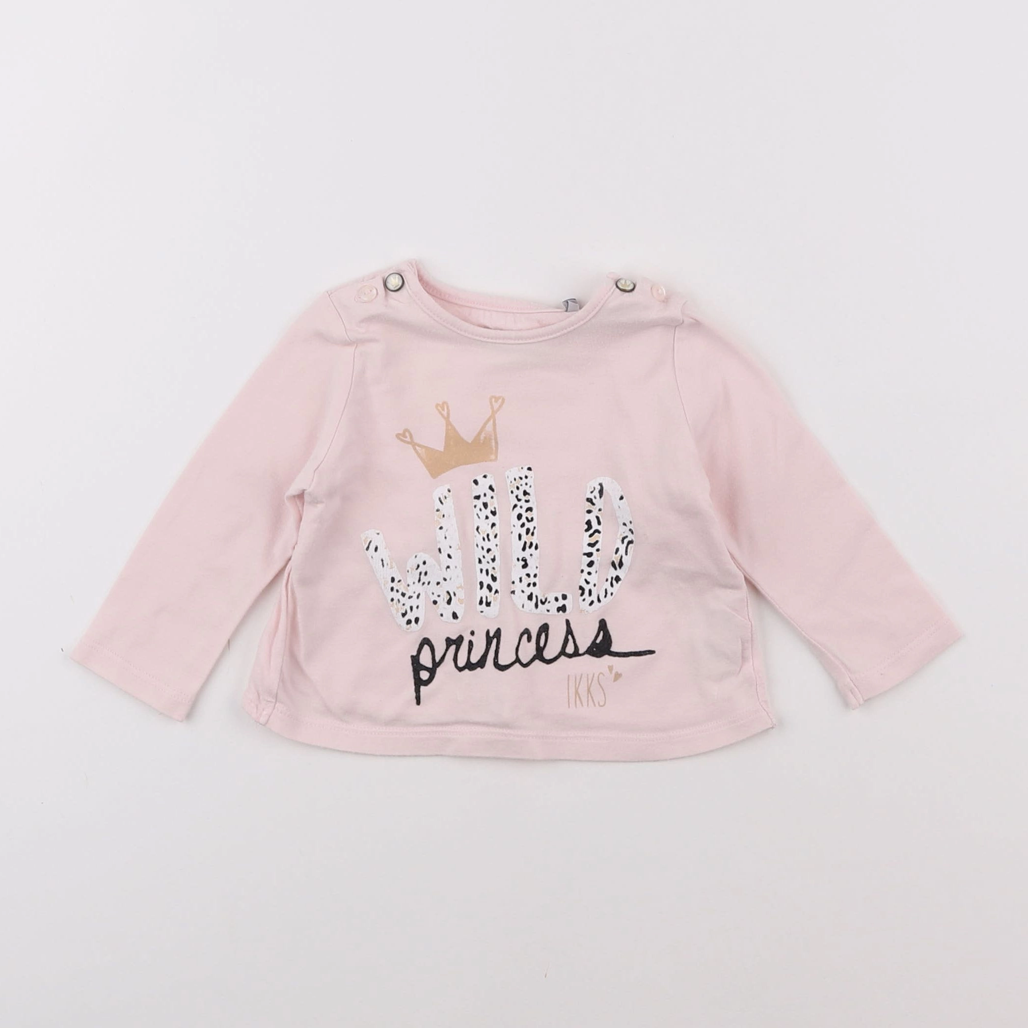 IKKS - tee-shirt rose - 6 mois