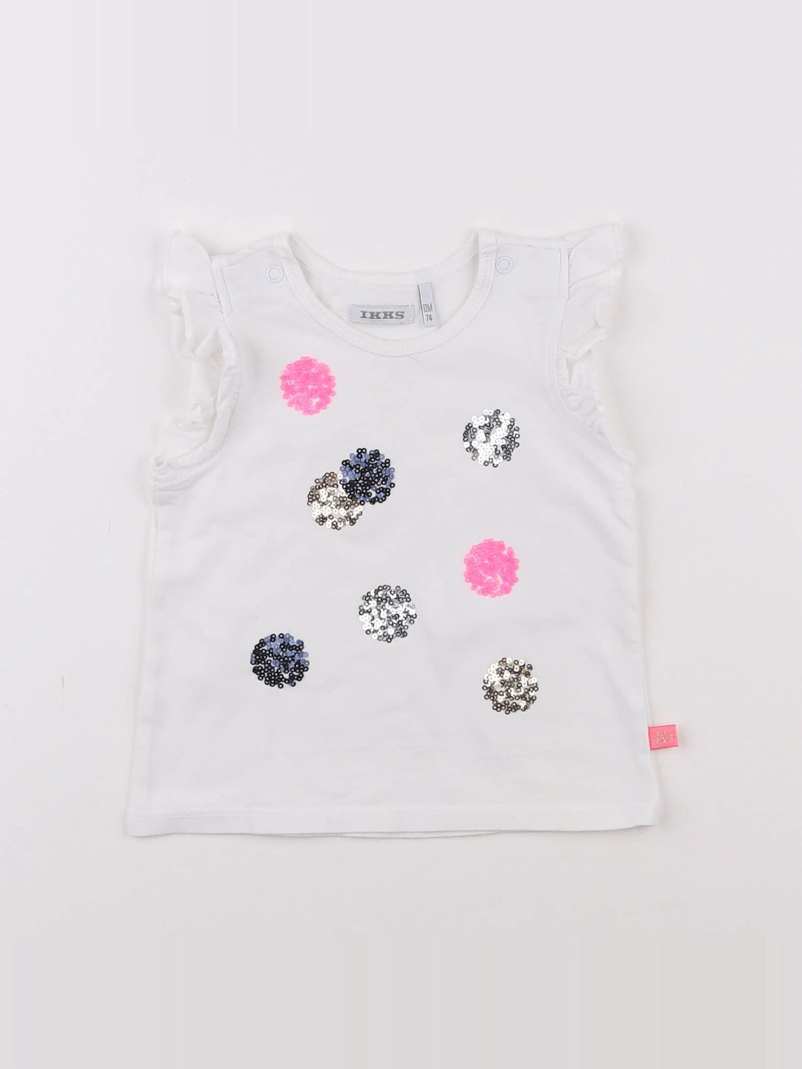IKKS - tee-shirt blanc - 12 mois