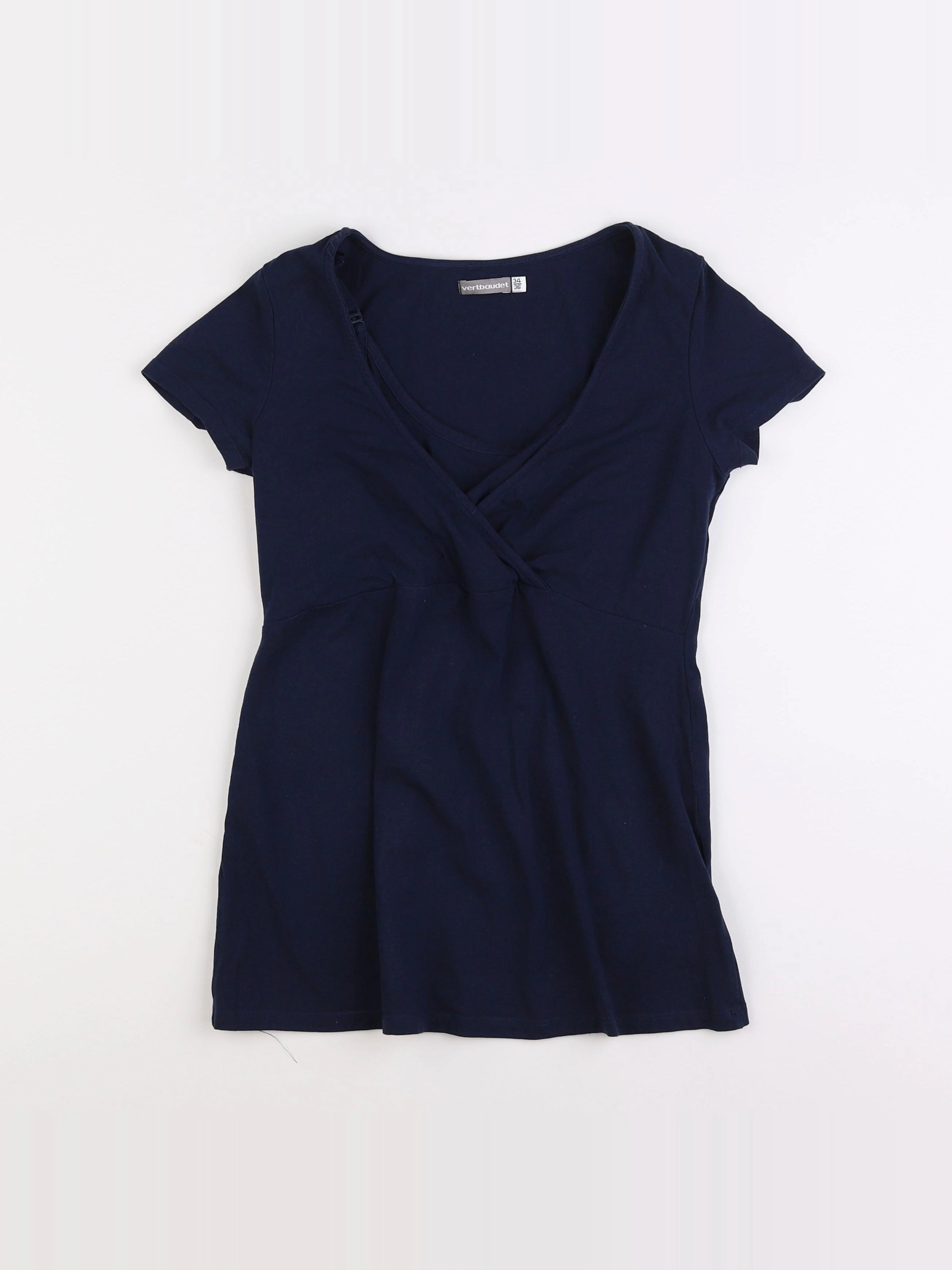 Vertbaudet - tee-shirt allaitement bleu - 34 à 36