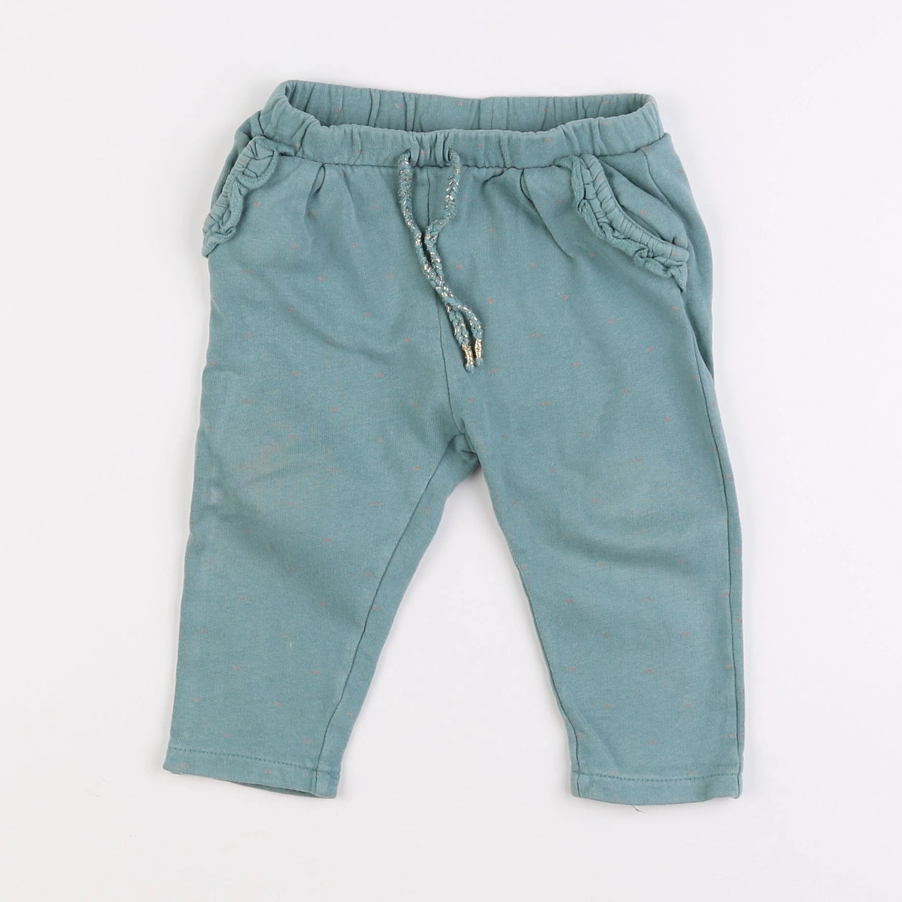 Vertbaudet - pantalon vert - 18 mois