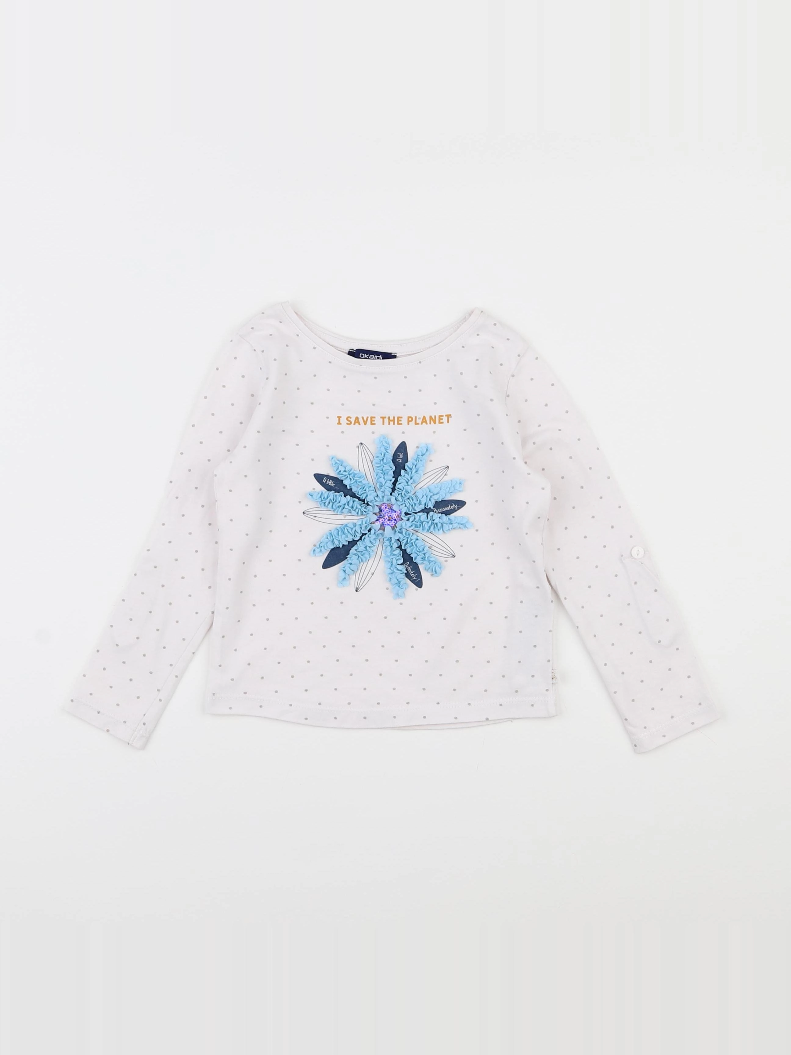 Okaidi - tee-shirt blanc - 3 ans