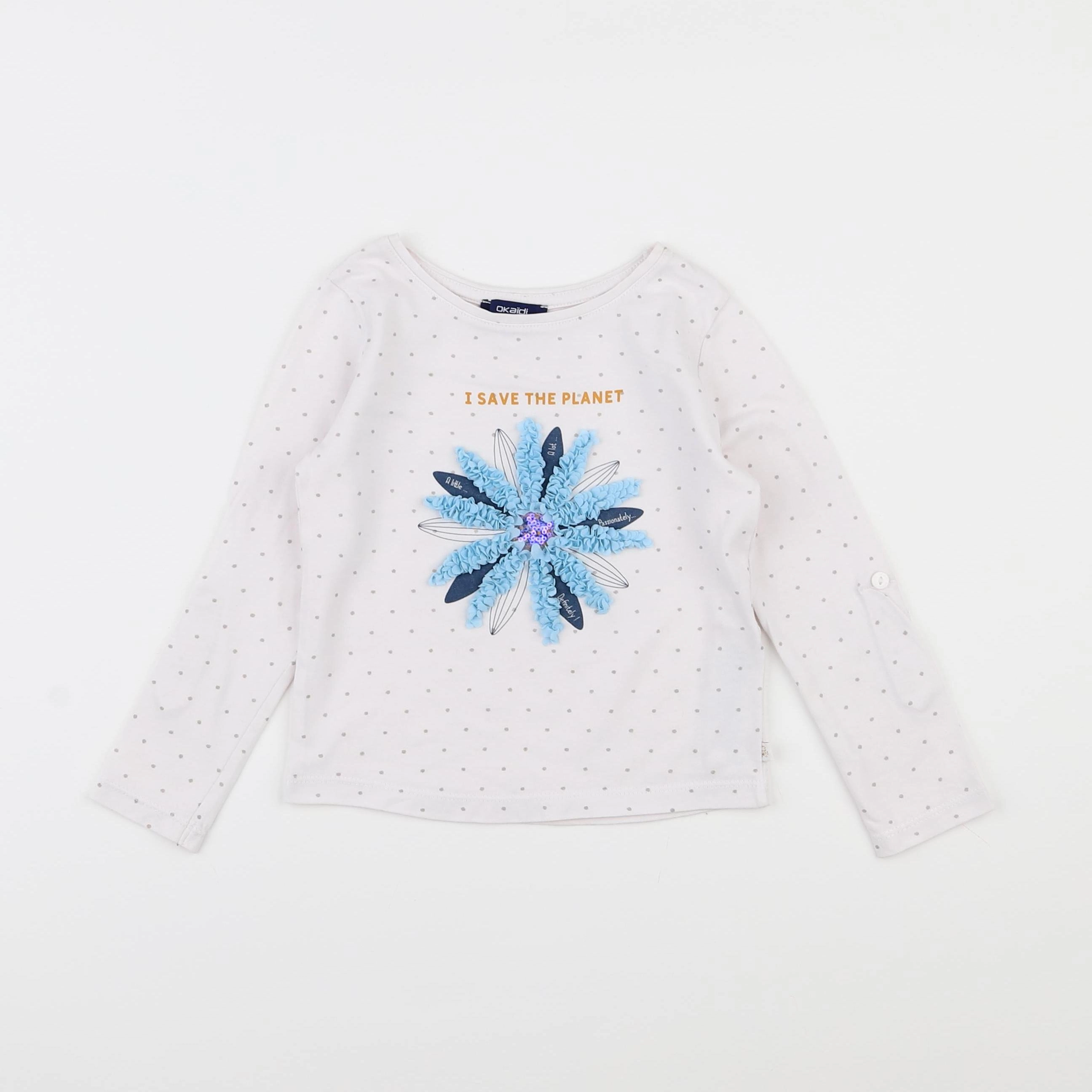 Okaidi - tee-shirt blanc - 3 ans