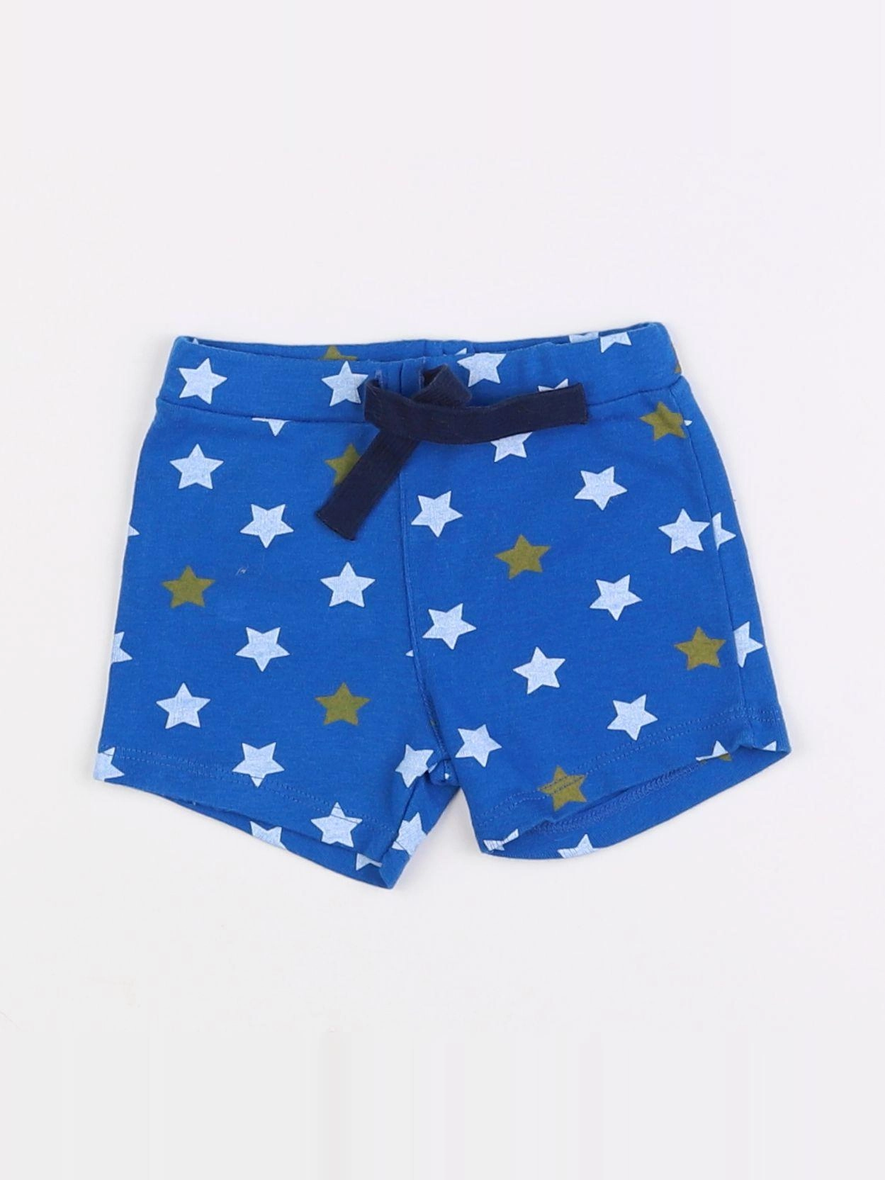 Petit Bateau - short bleu - 12 mois