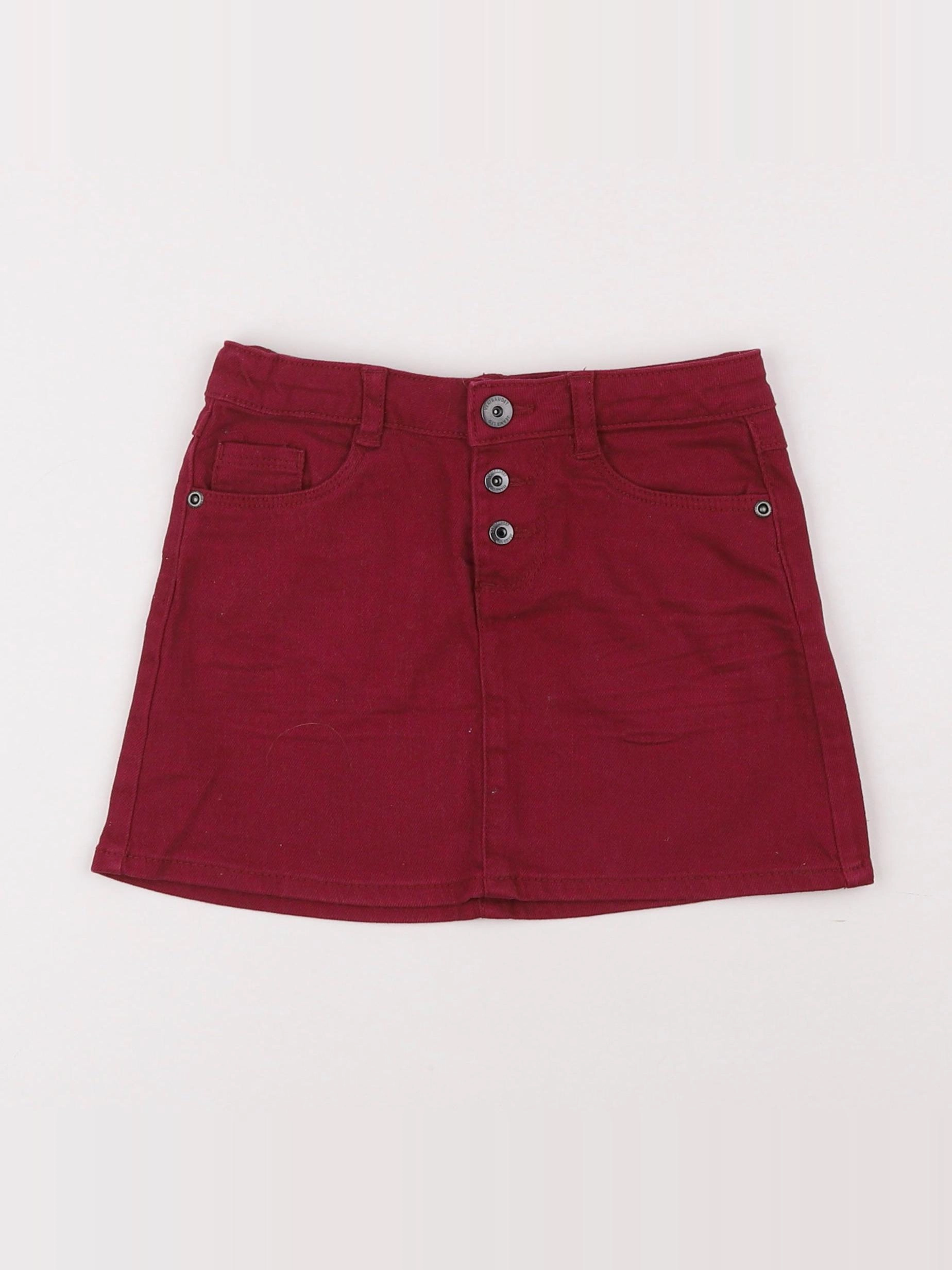 Vertbaudet - jupe rouge - 5 ans