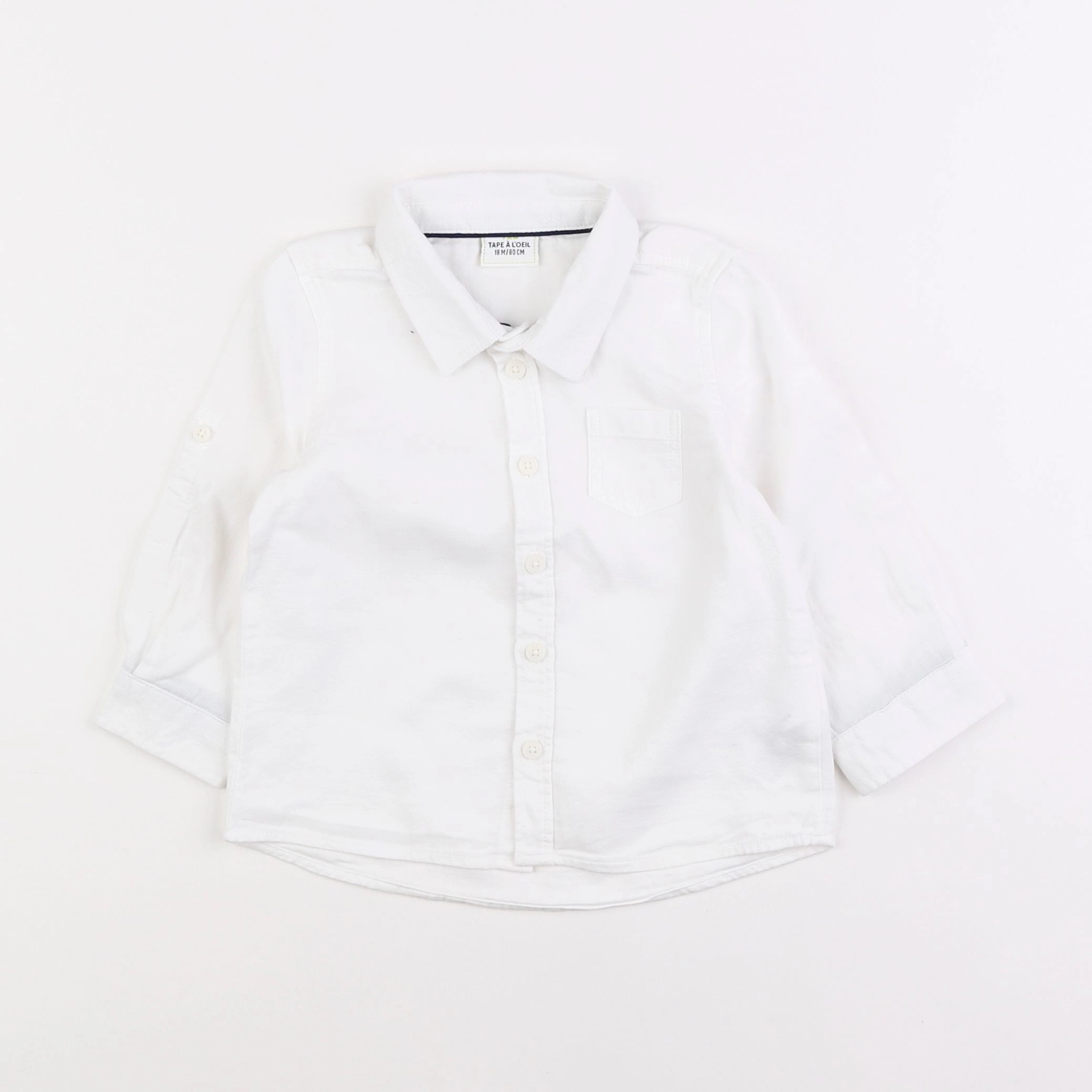 Tape à l'oeil - chemise blanc - 18 mois