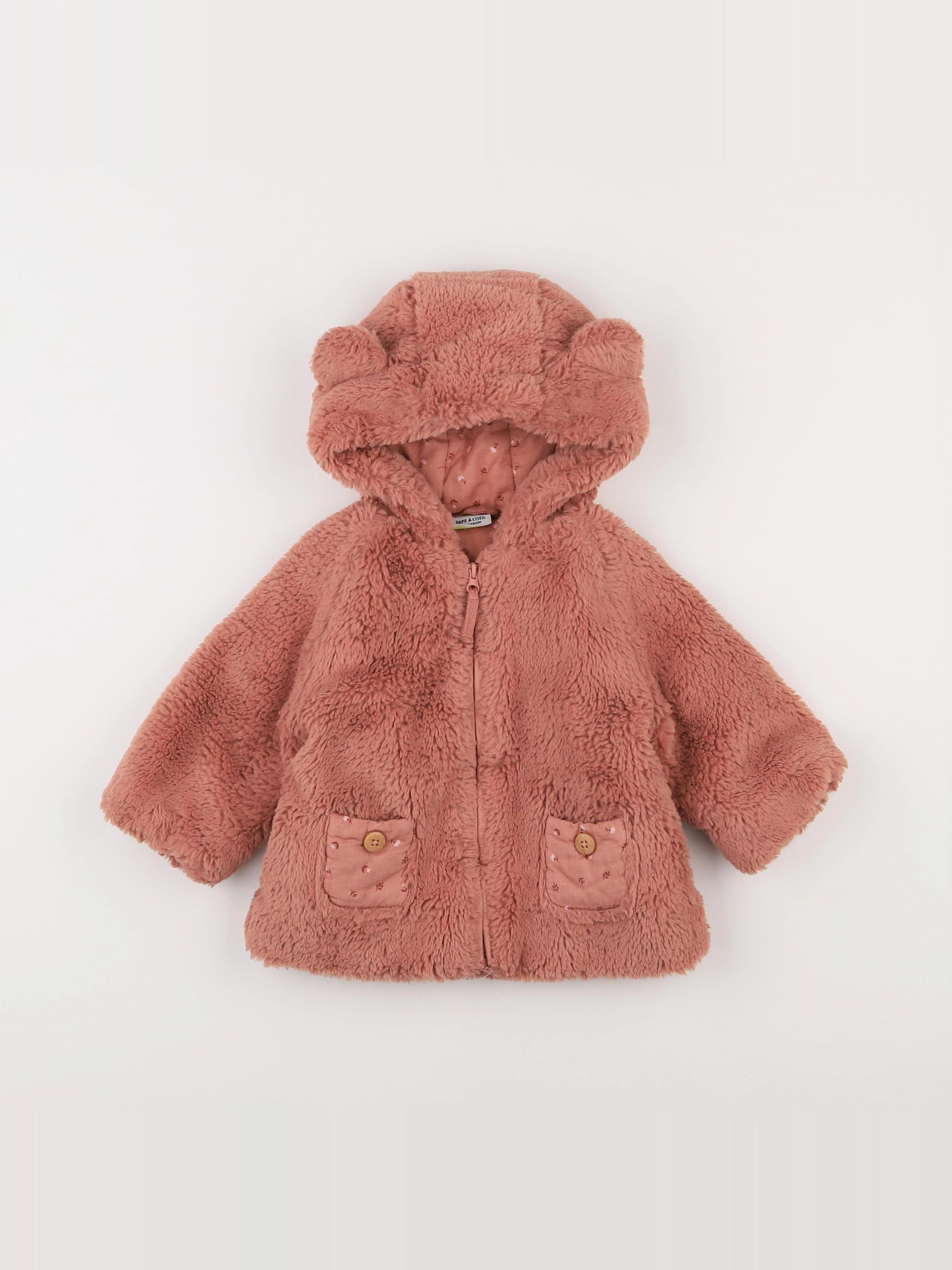 Tape à l'oeil - manteau rose - 6 mois