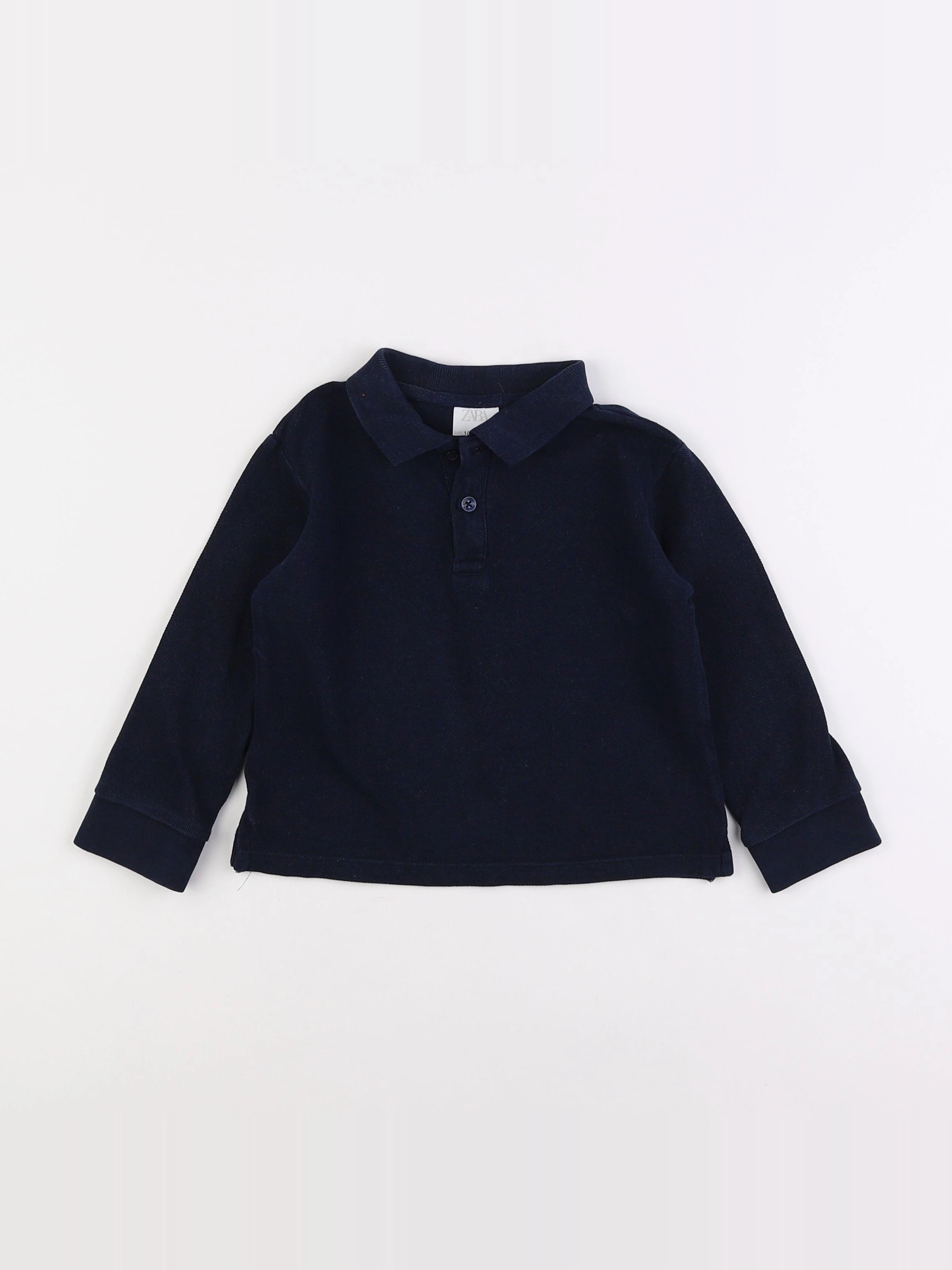 Zara - polo bleu - 18 mois à 2 ans
