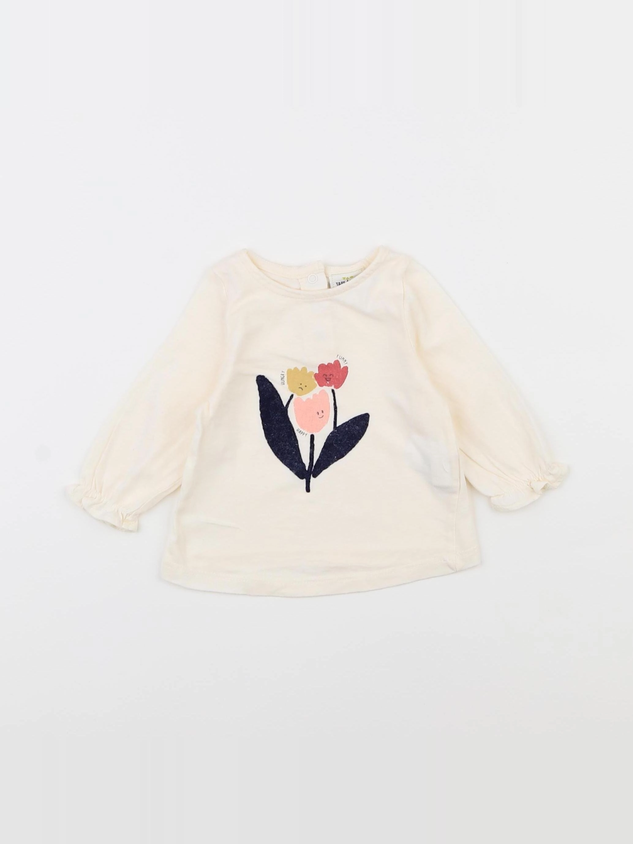 Tape à l'oeil - tee-shirt beige - 3 mois