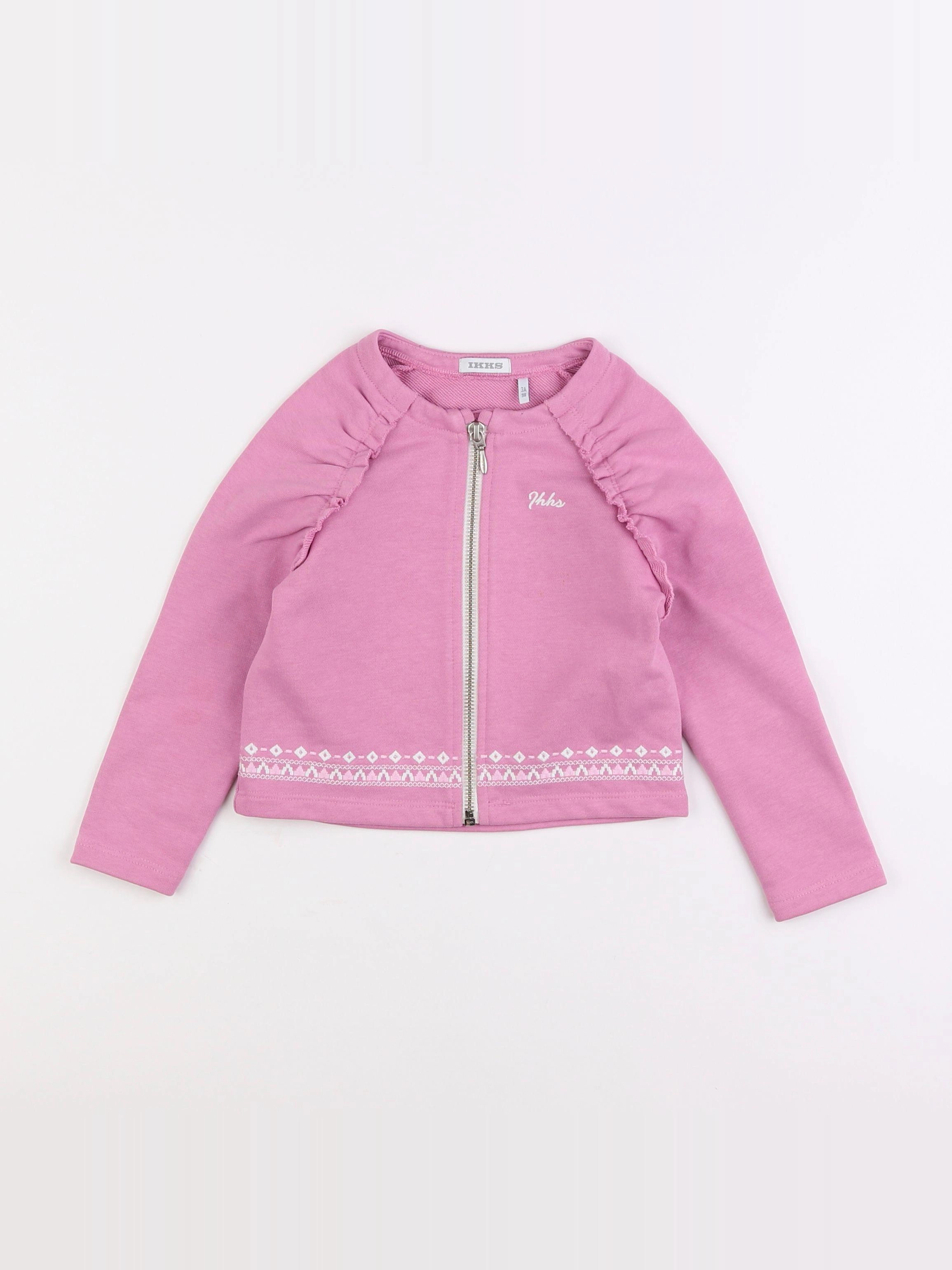 IKKS - sweat rose - 3 ans