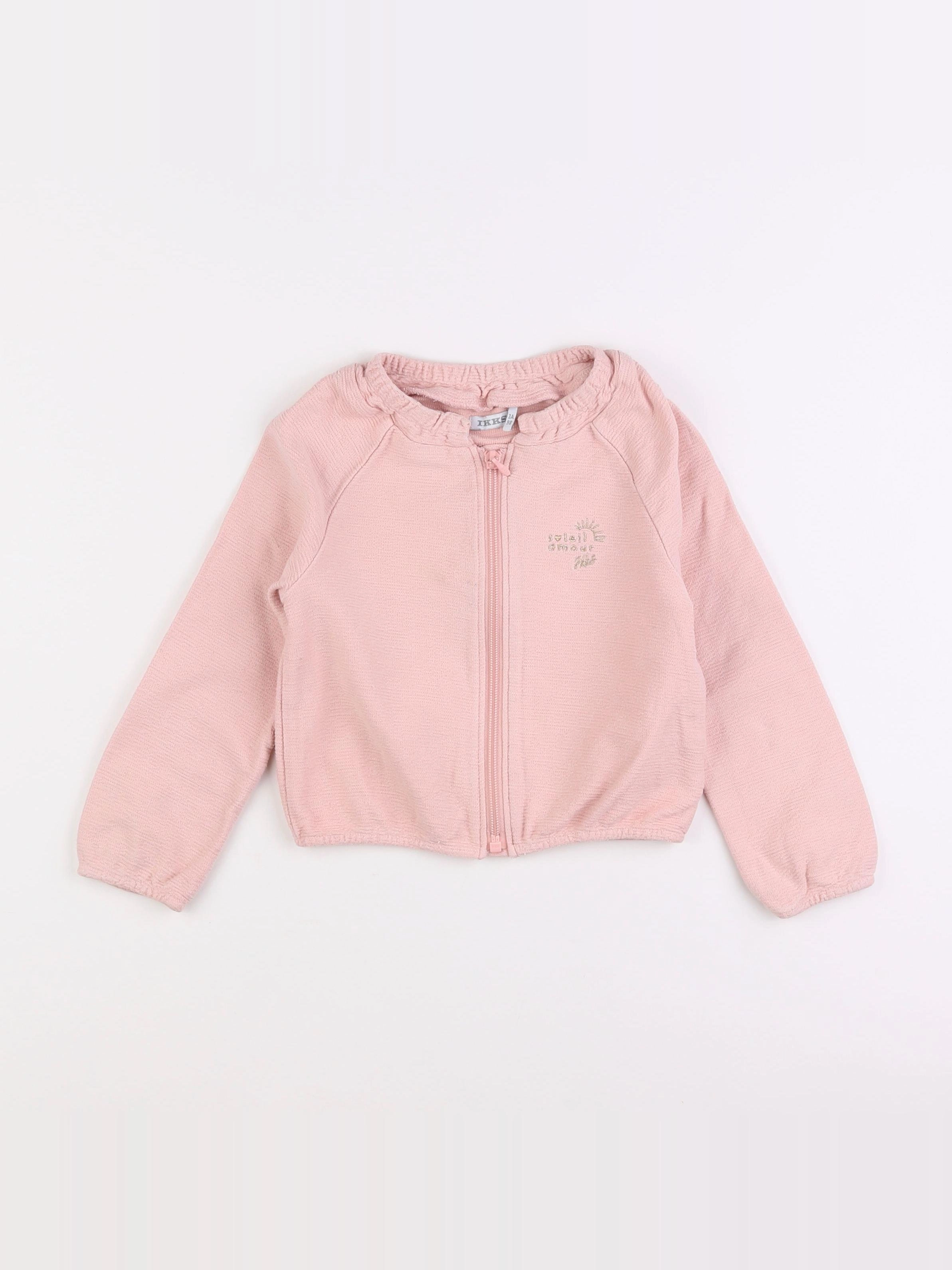 IKKS - sweat rose - 3 ans