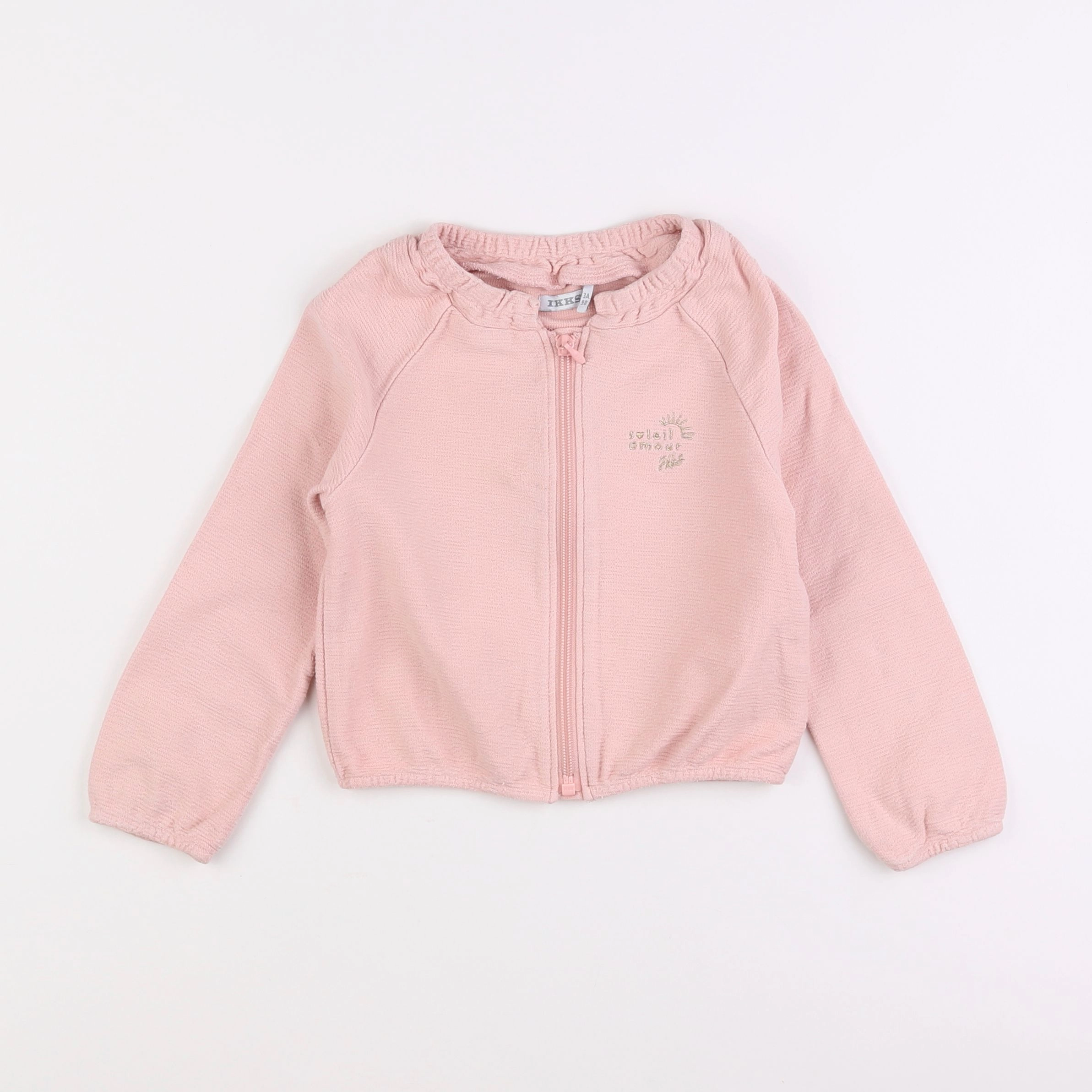 IKKS - sweat rose - 3 ans