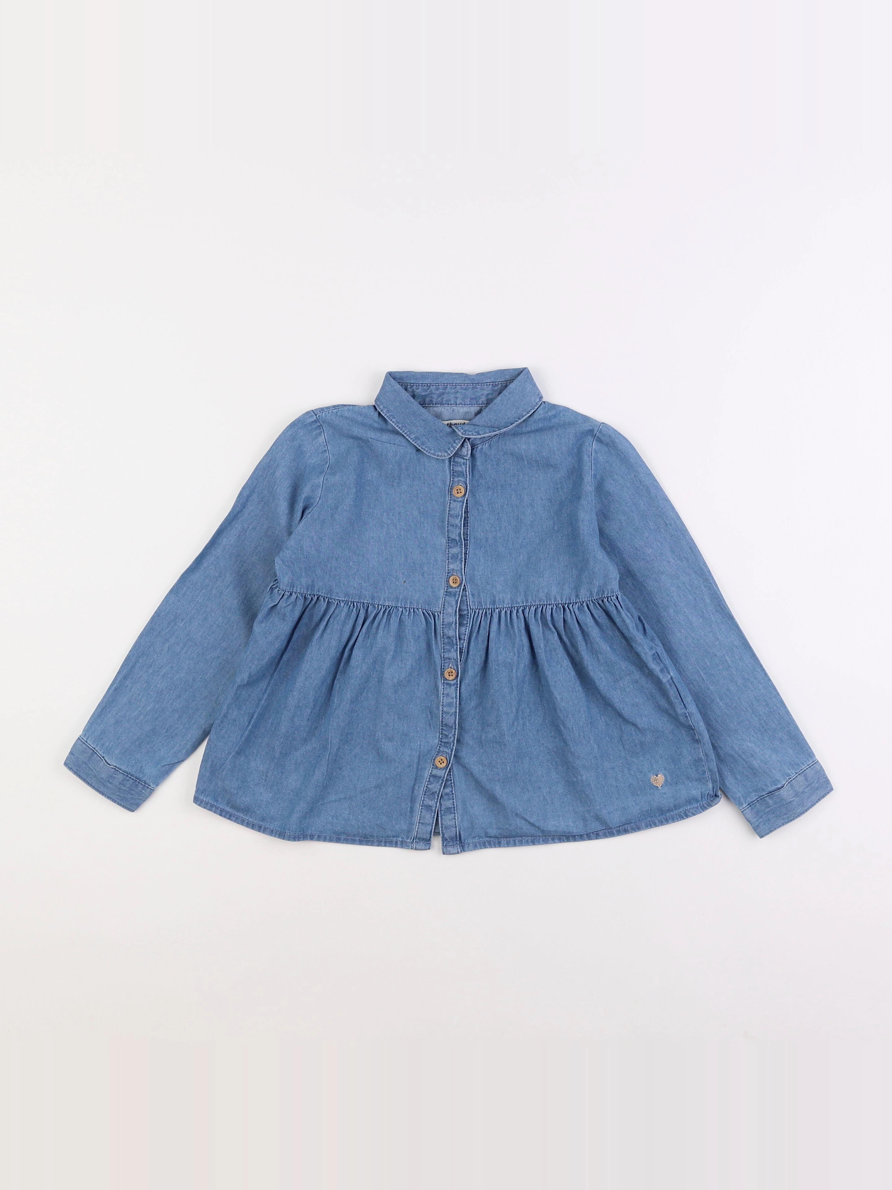 Vertbaudet - blouse bleu - 6 ans