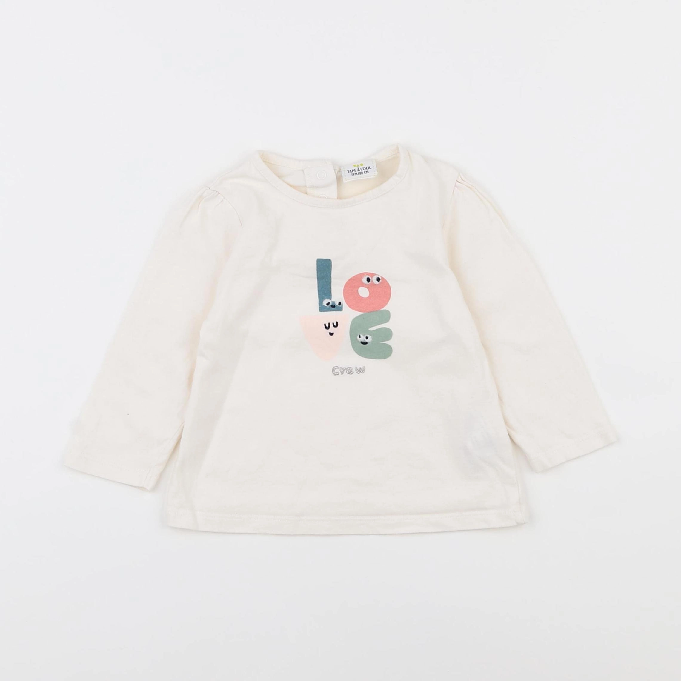 Tape à l'oeil - tee-shirt beige - 18 mois
