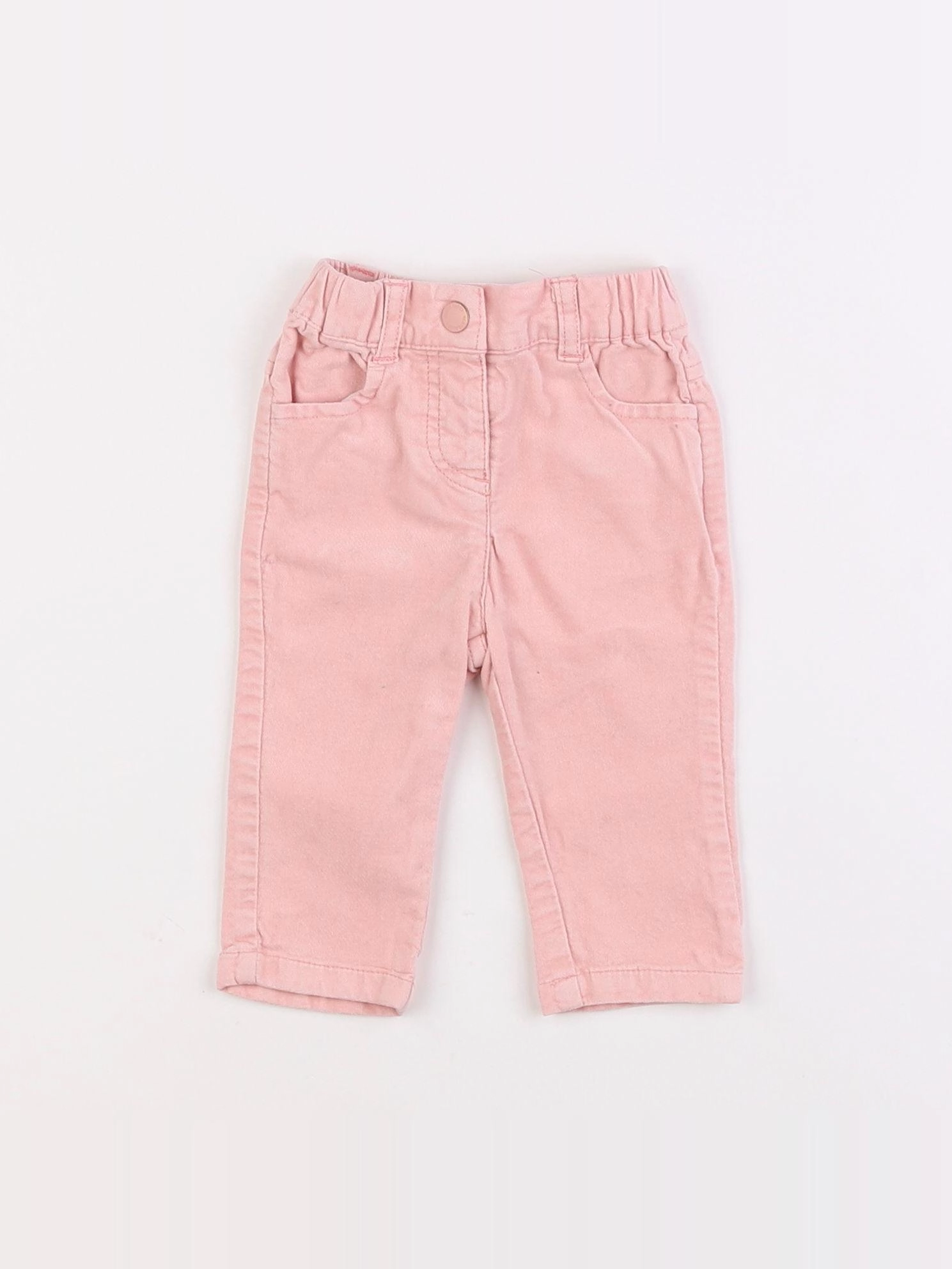 Vertbaudet - pantalon rose - 3 mois