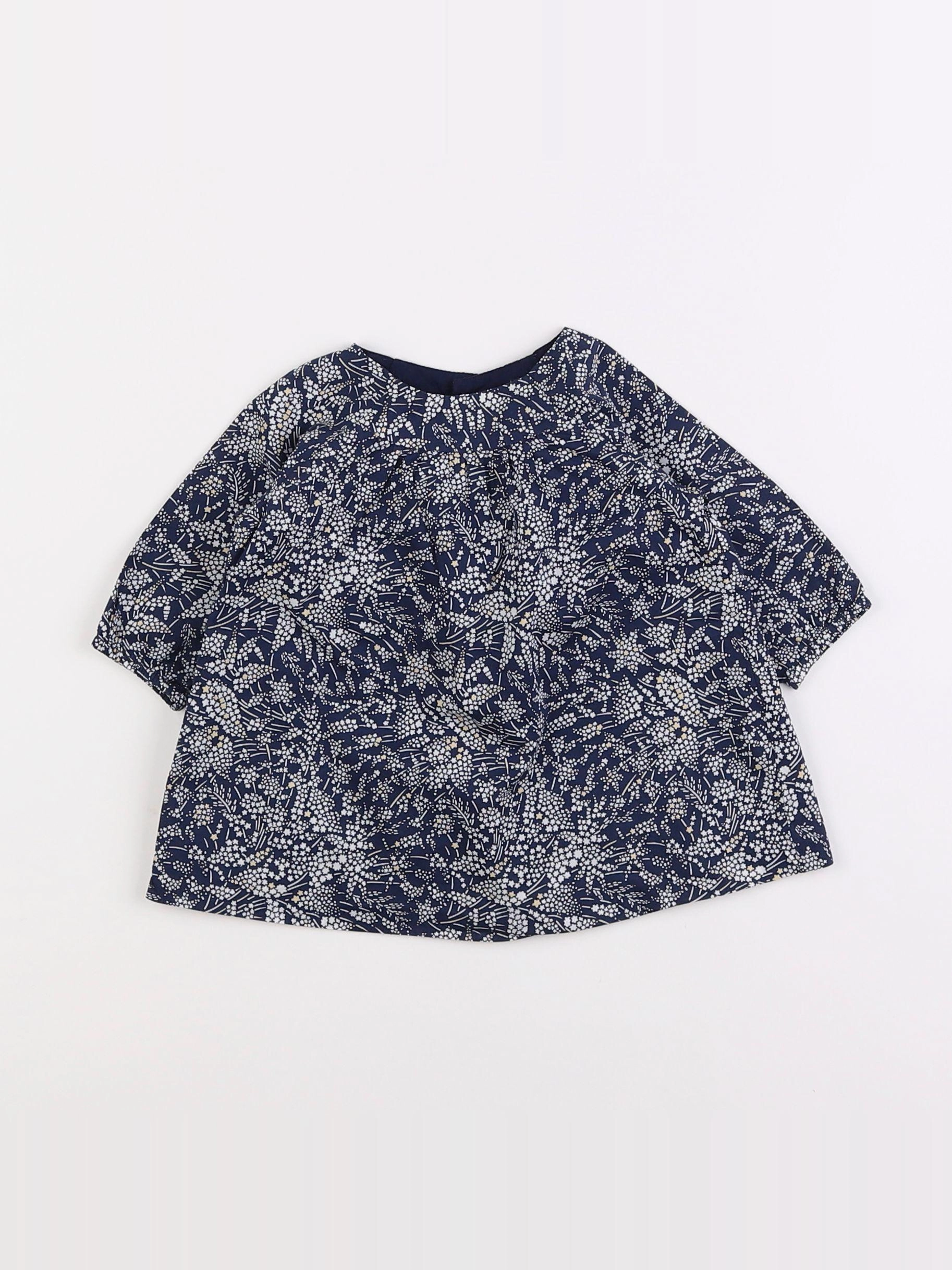 Jacadi - robe liberty bleu - 3 mois