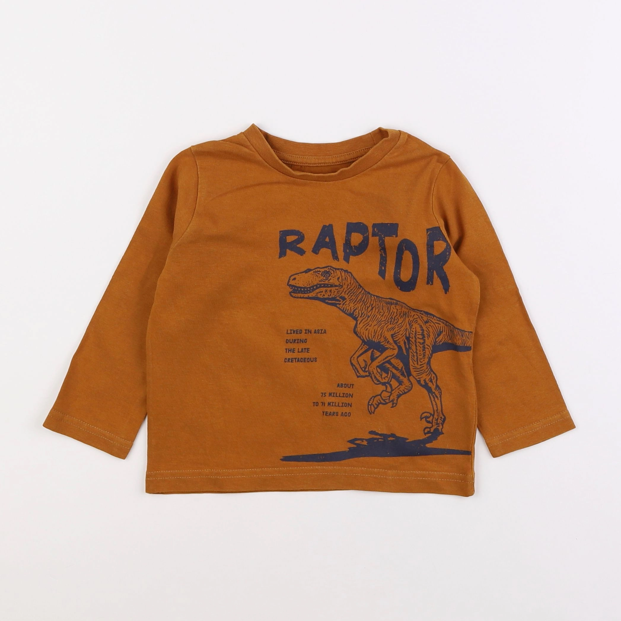 Vertbaudet - tee-shirt marron - 2 ans