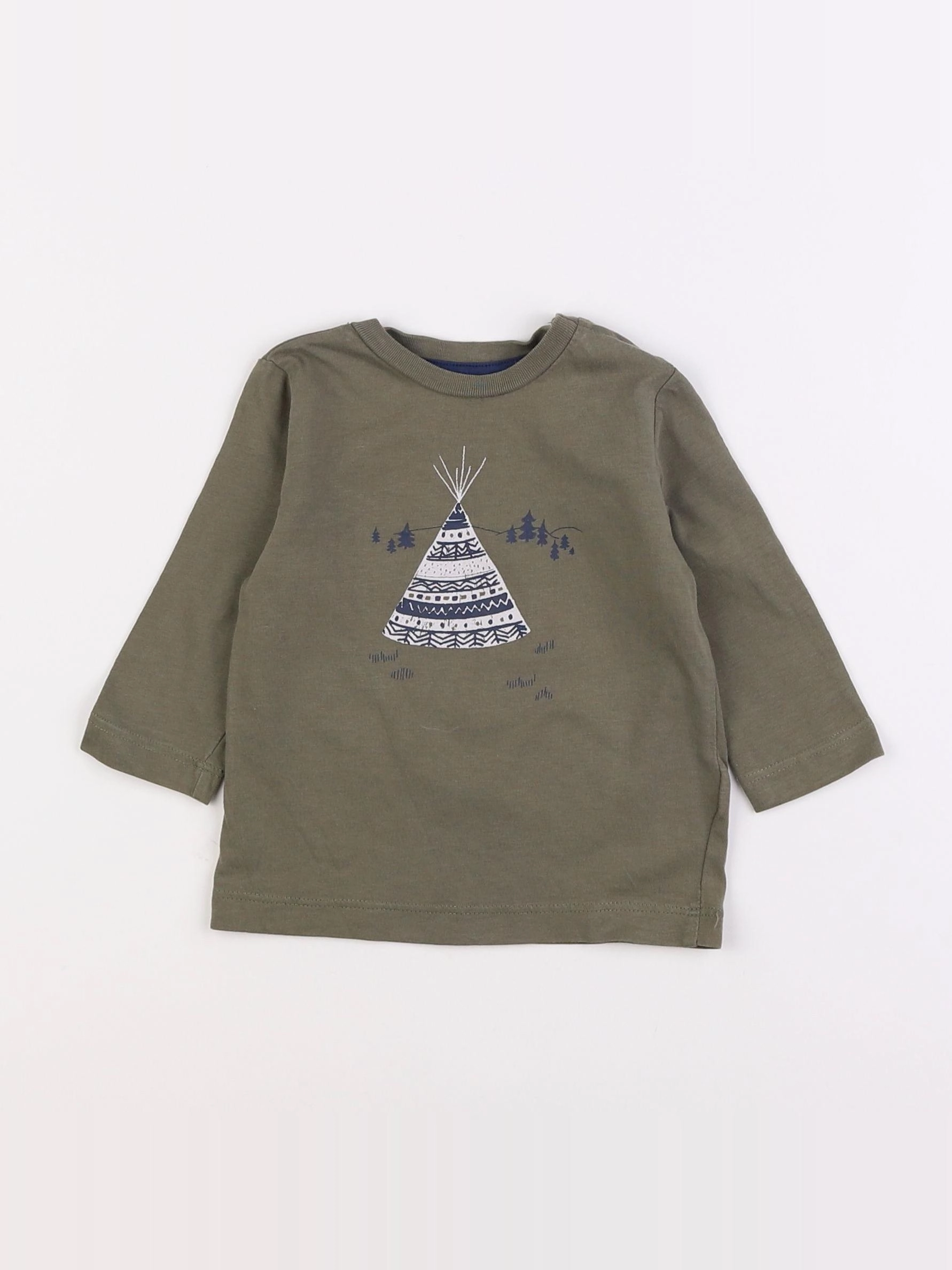 Boutchou - tee-shirt vert - 6 mois