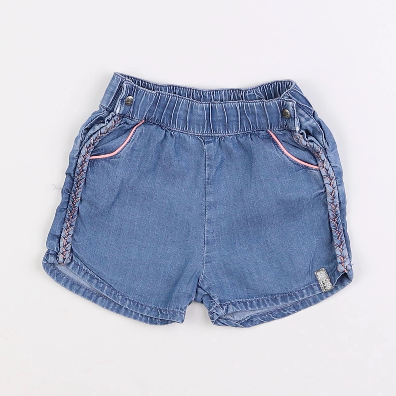 IKKS - short bleu - 6 mois