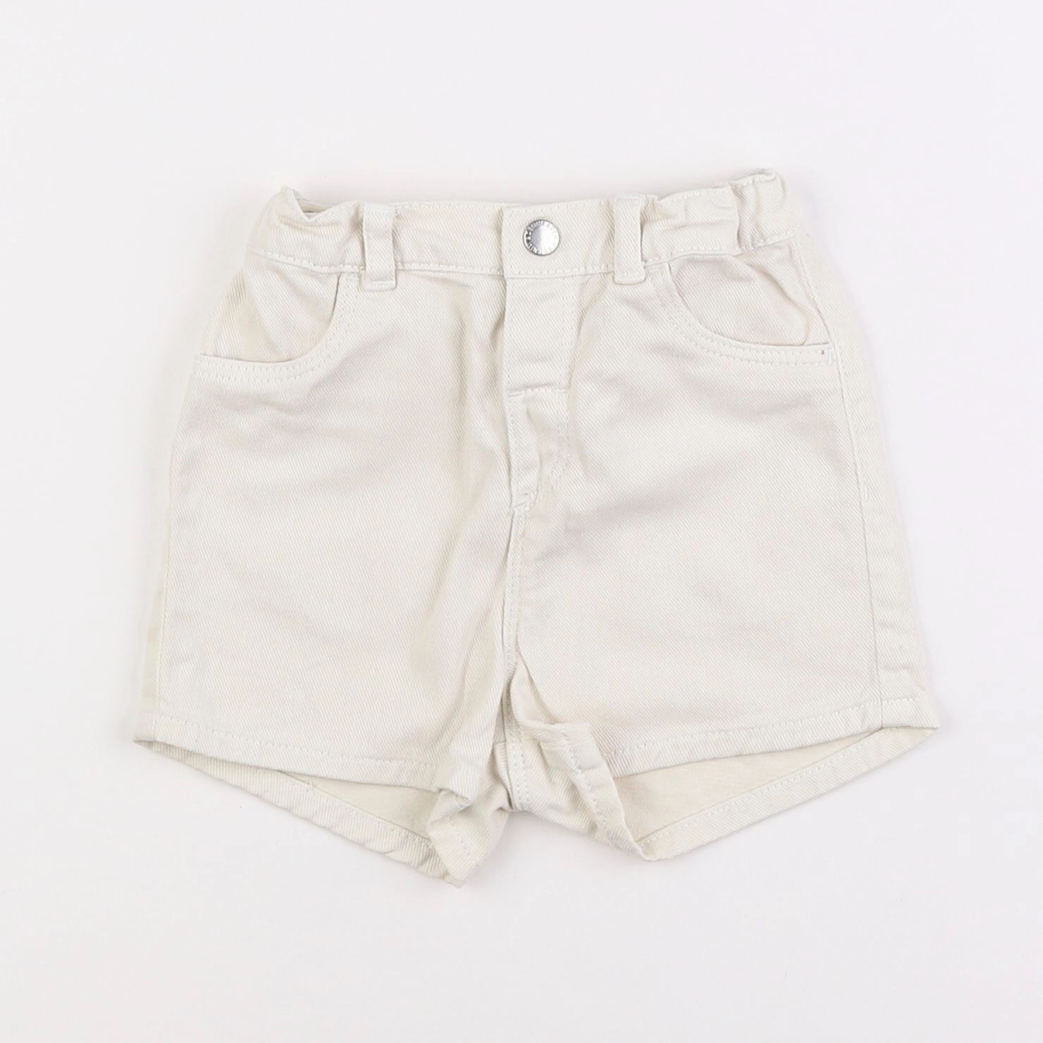 H&M - short beige - 9/12 mois