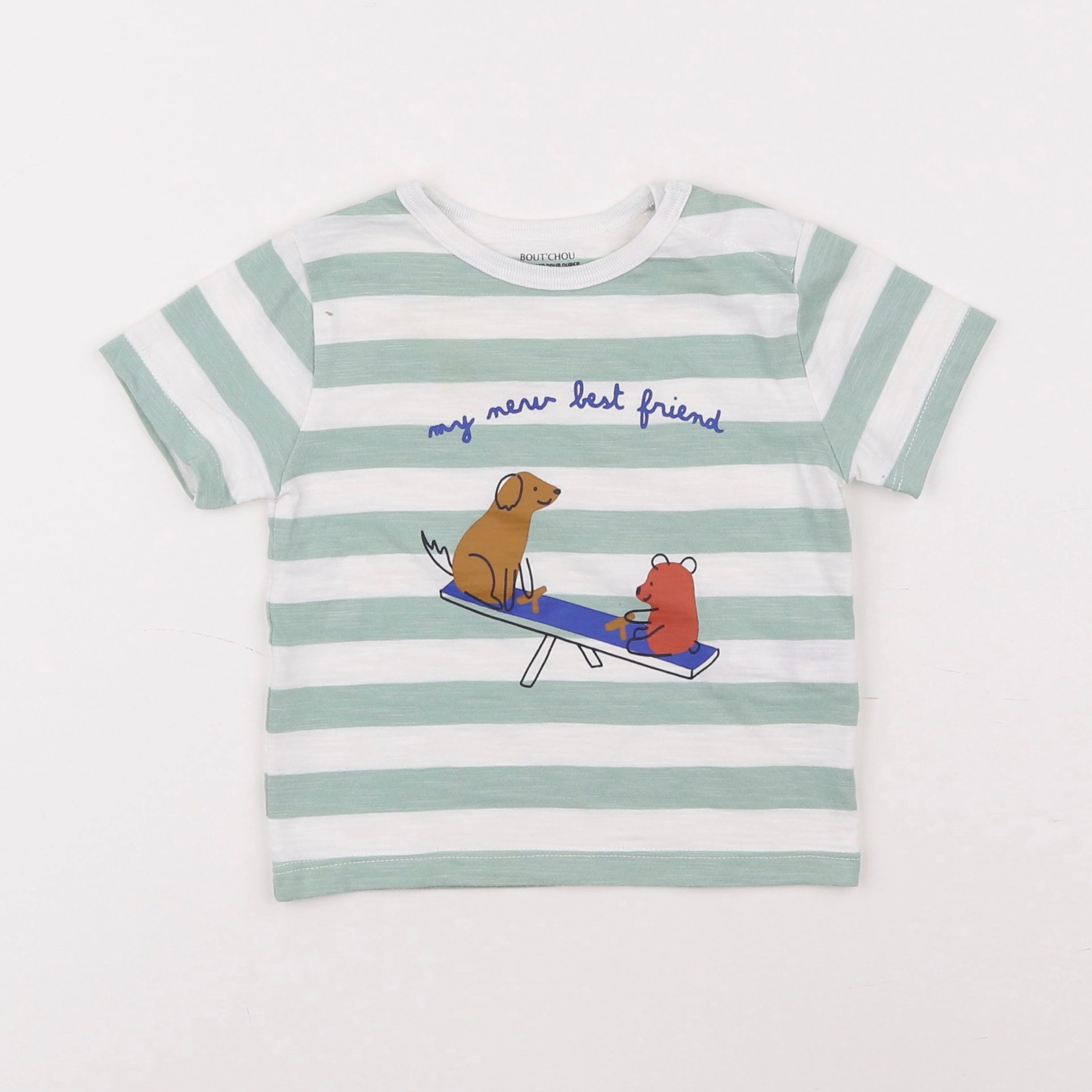 Boutchou - tee-shirt vert - 12 mois