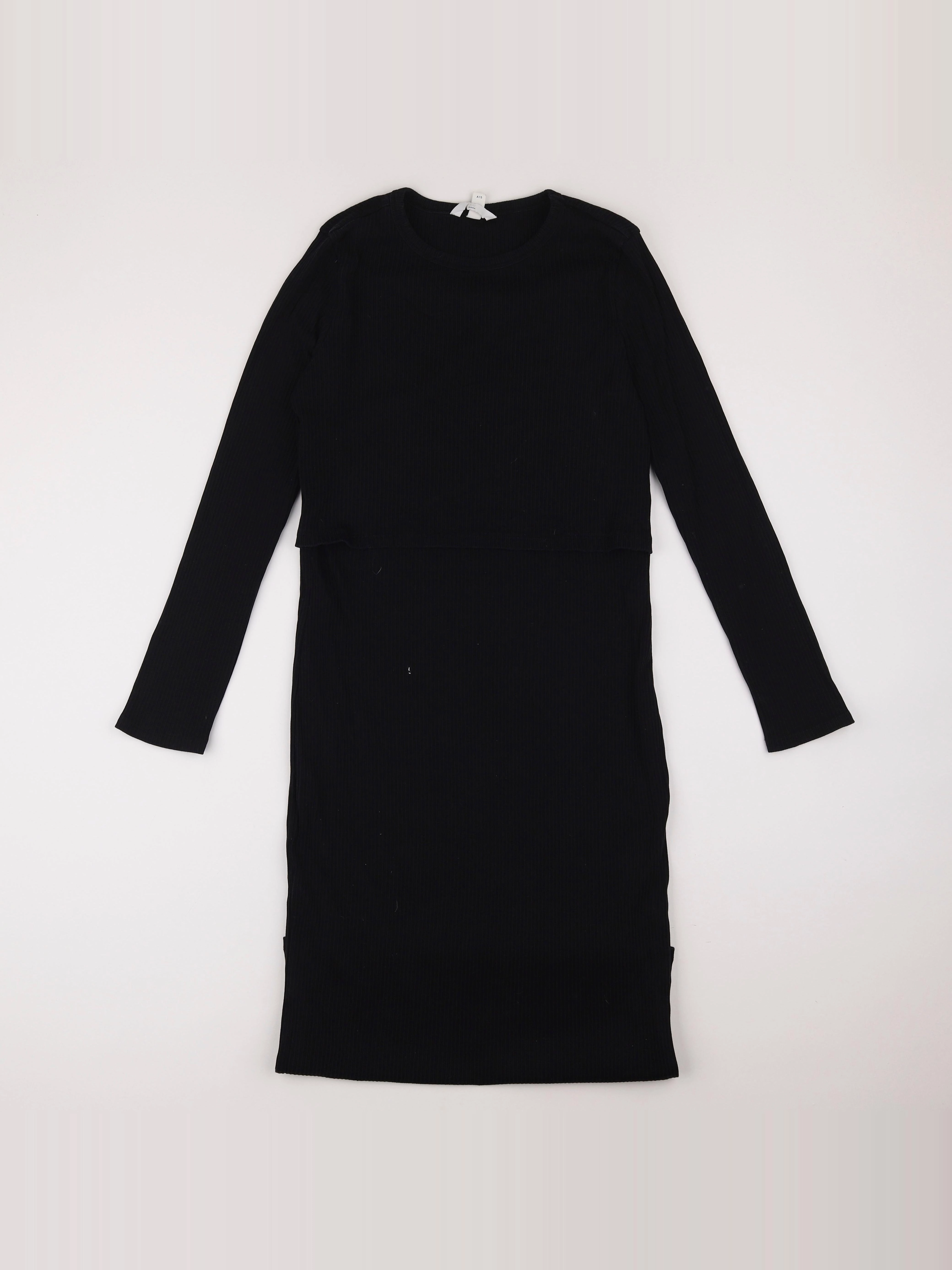 H&M - robe grossesse noir - m