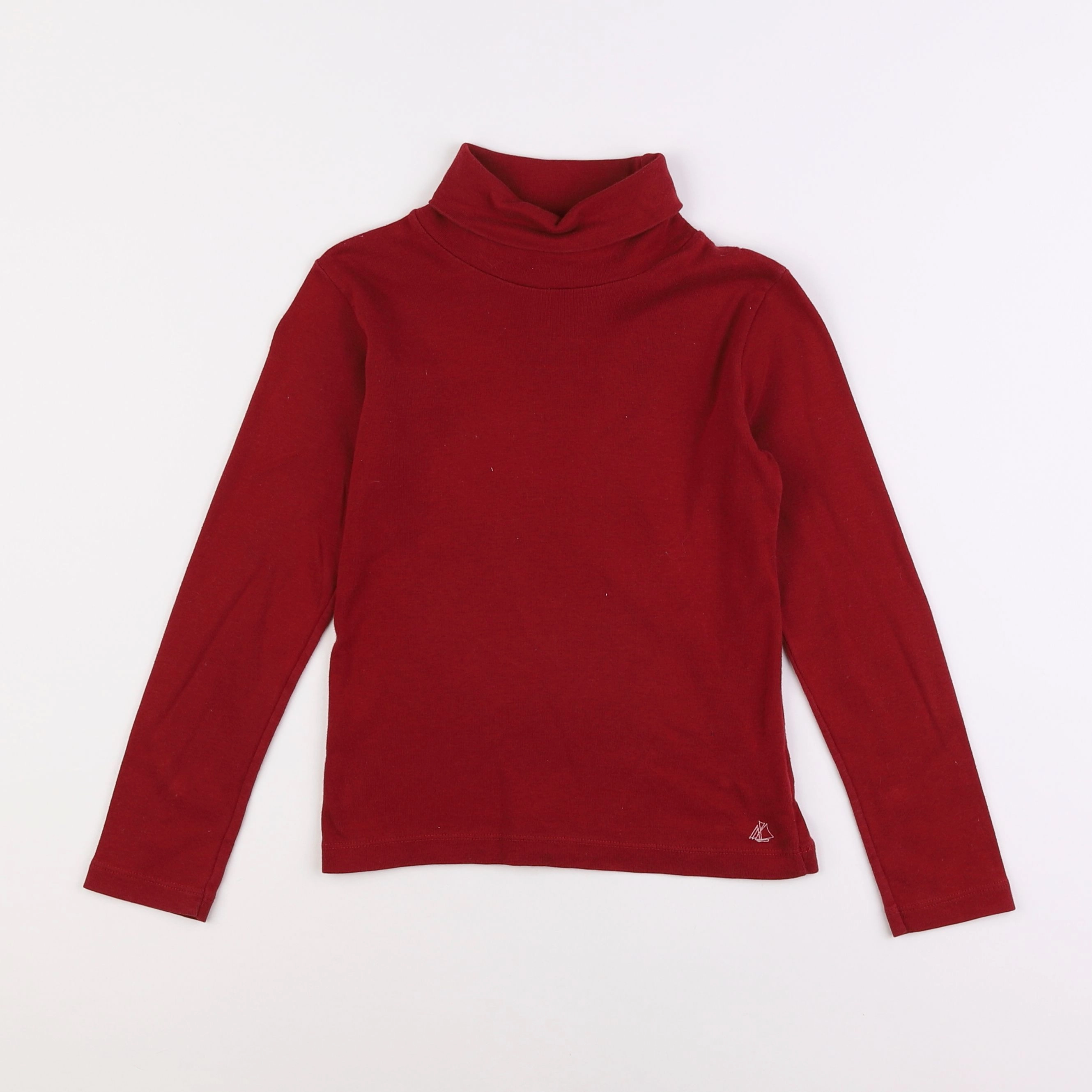 Petit Bateau - sous-pull rouge - 8 ans