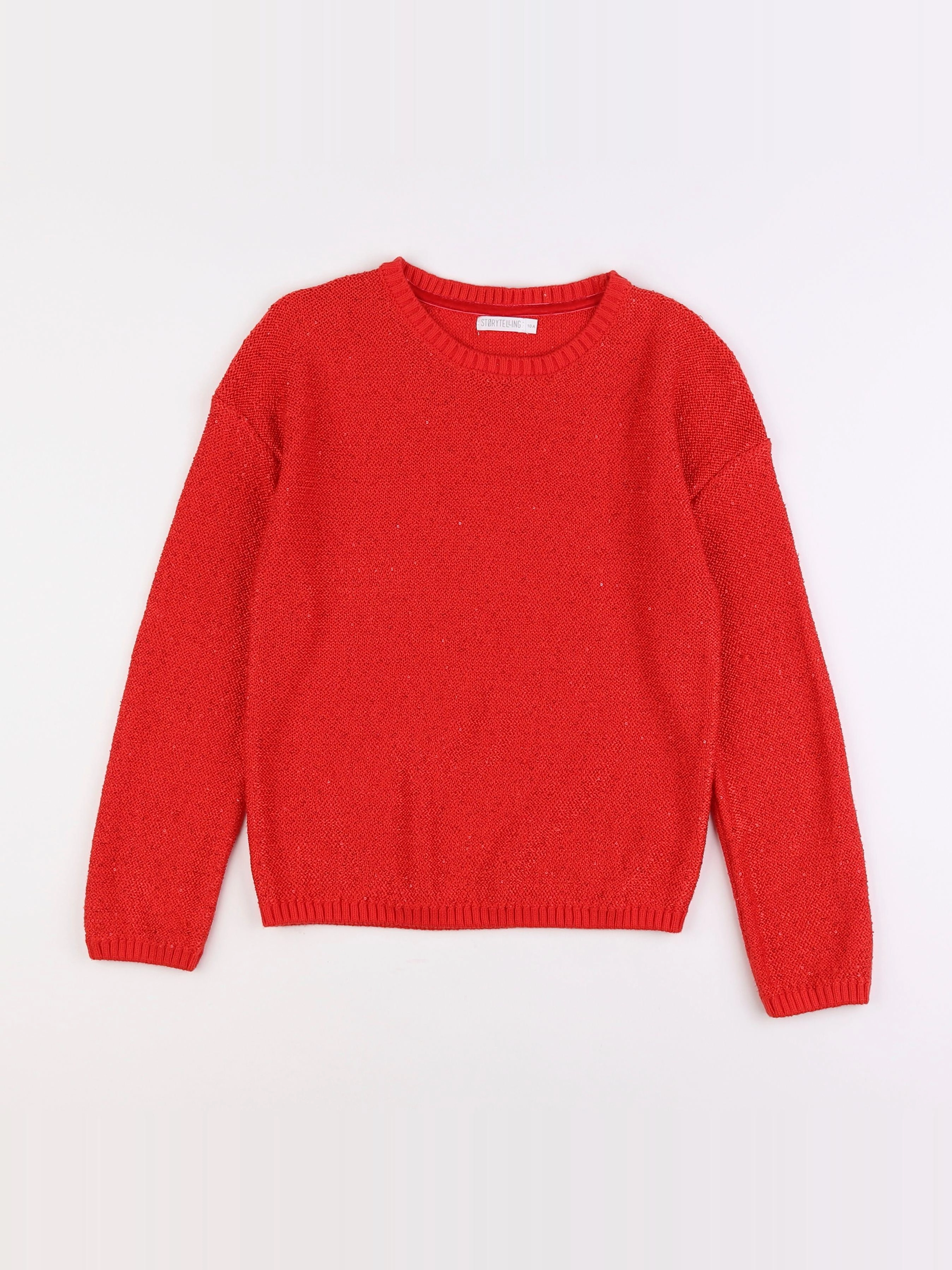 Storytelling - pull rouge - 10 ans