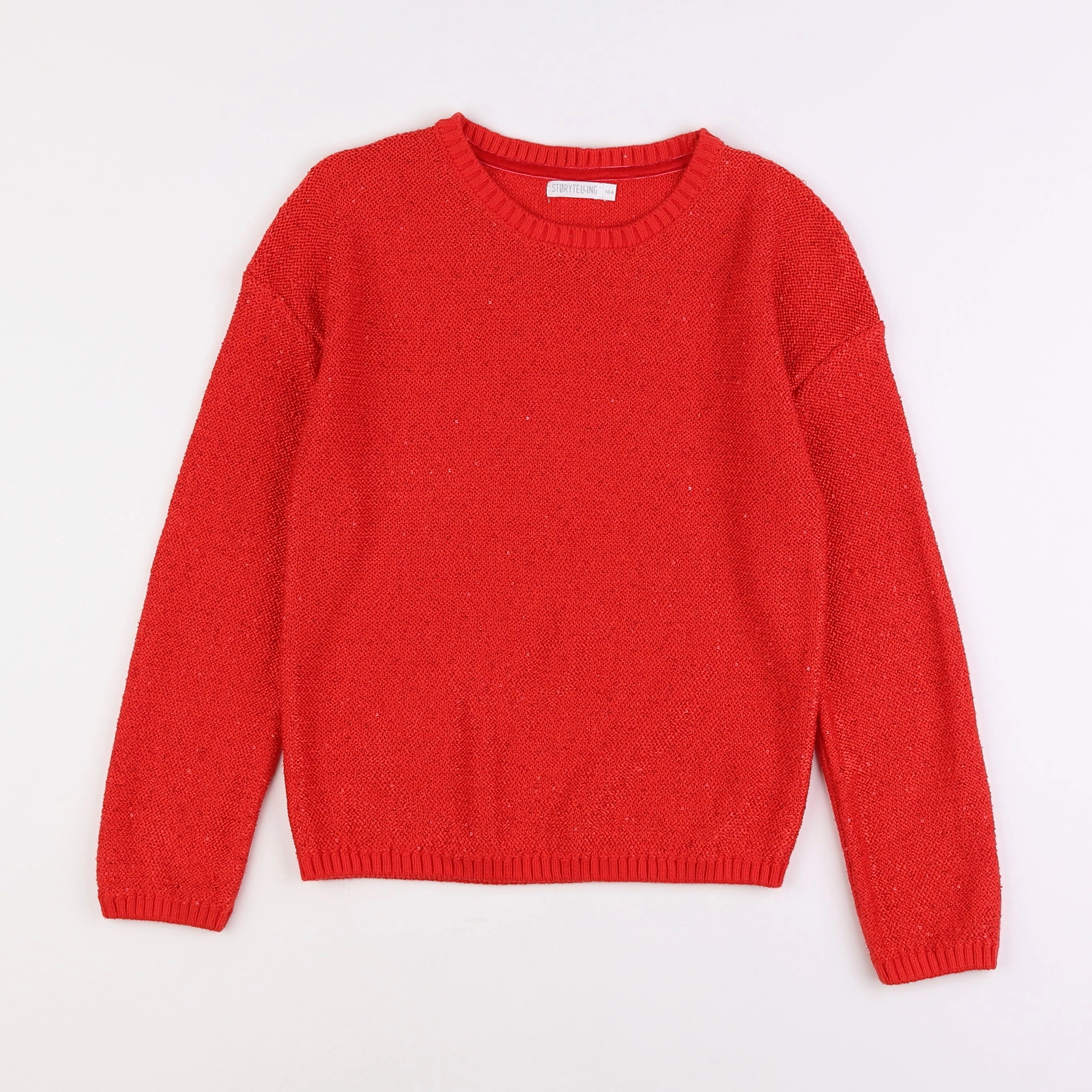 Storytelling - pull rouge - 10 ans