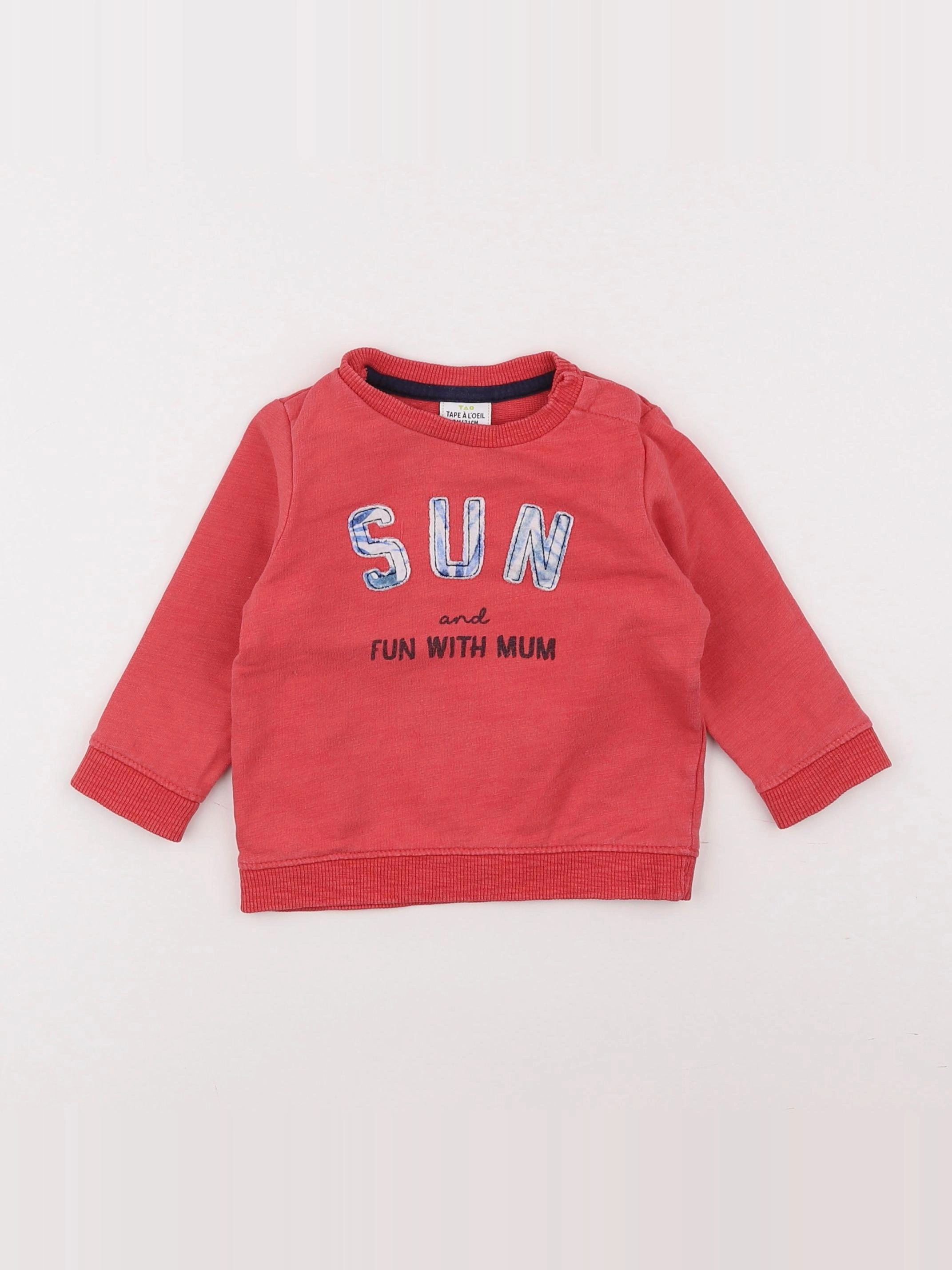 Tape à l'oeil - sweat rose - 9 mois