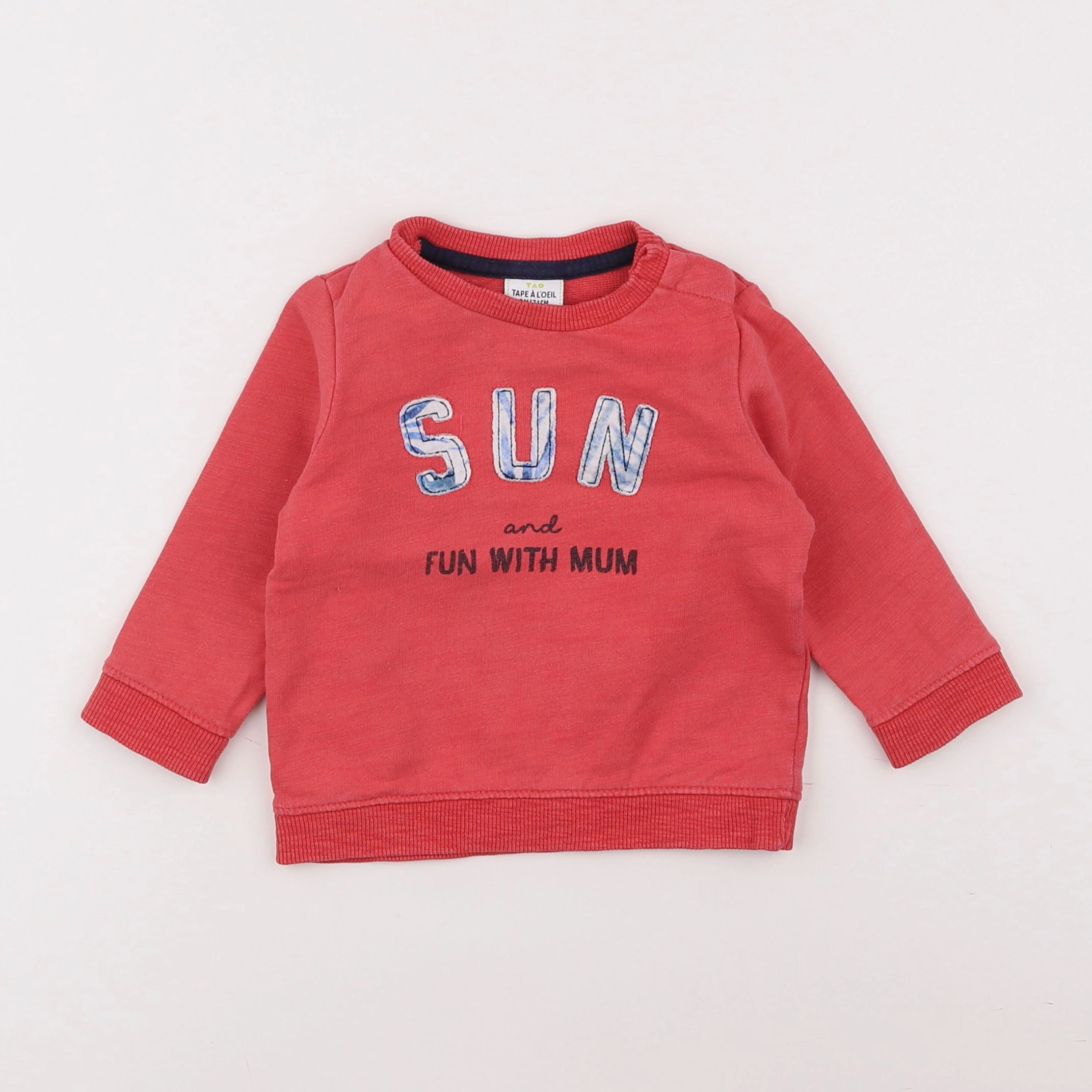 Tape à l'oeil - sweat rose - 9 mois