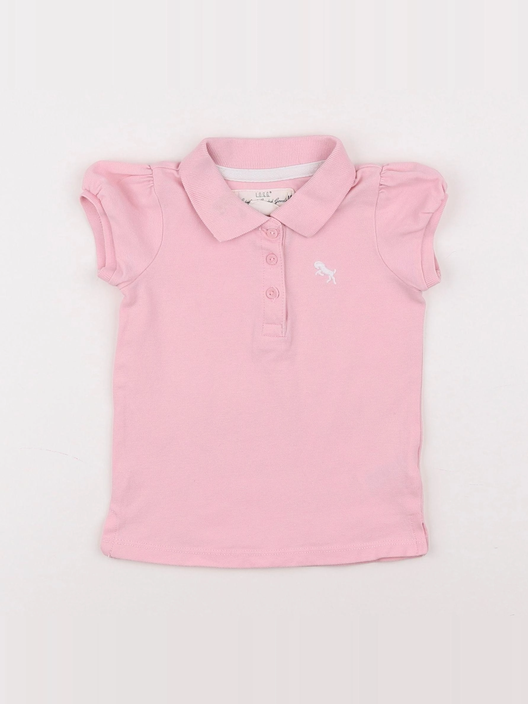 H&M - polo rose - 9/12 mois