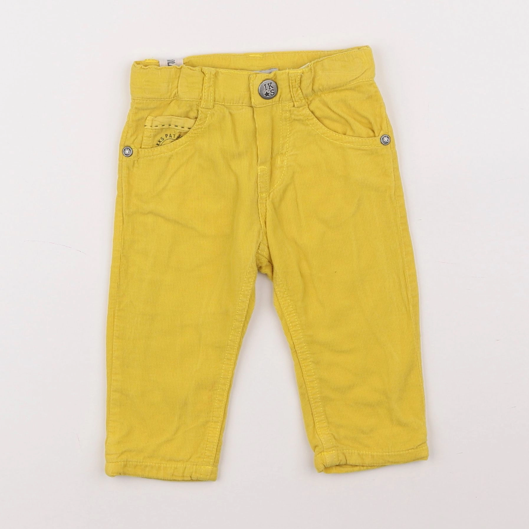 IKKS - pantalon doublé jaune - 3 mois