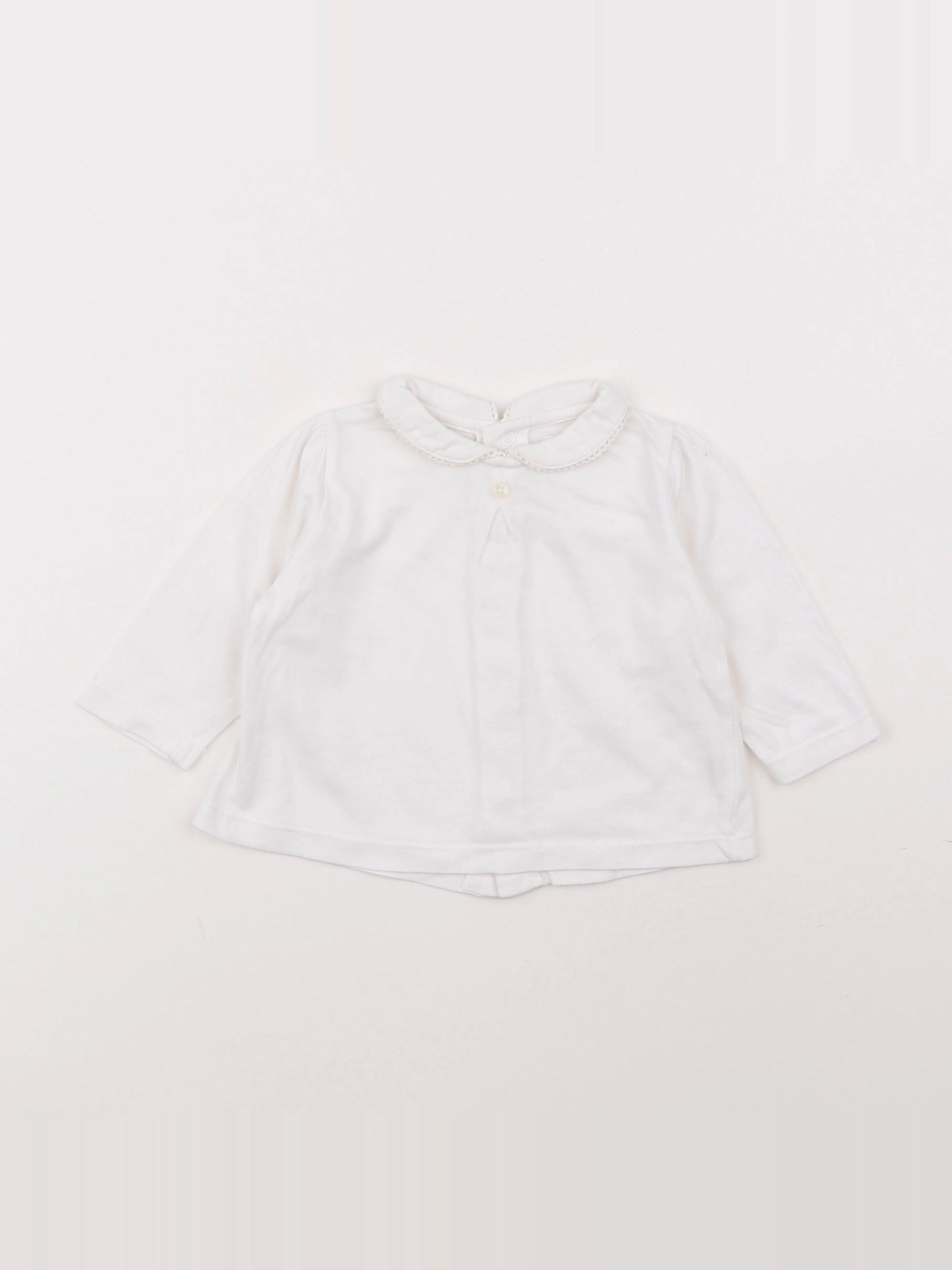 Boutchou - tee-shirt blanc - 6 mois