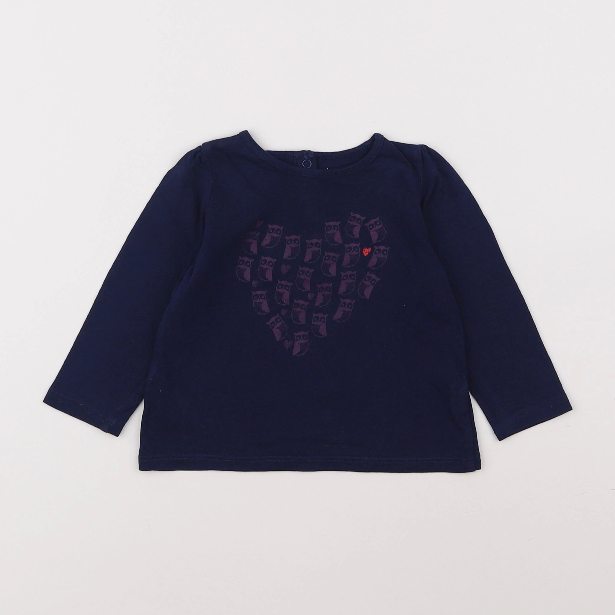 Boutchou - tee-shirt bleu - 9 mois
