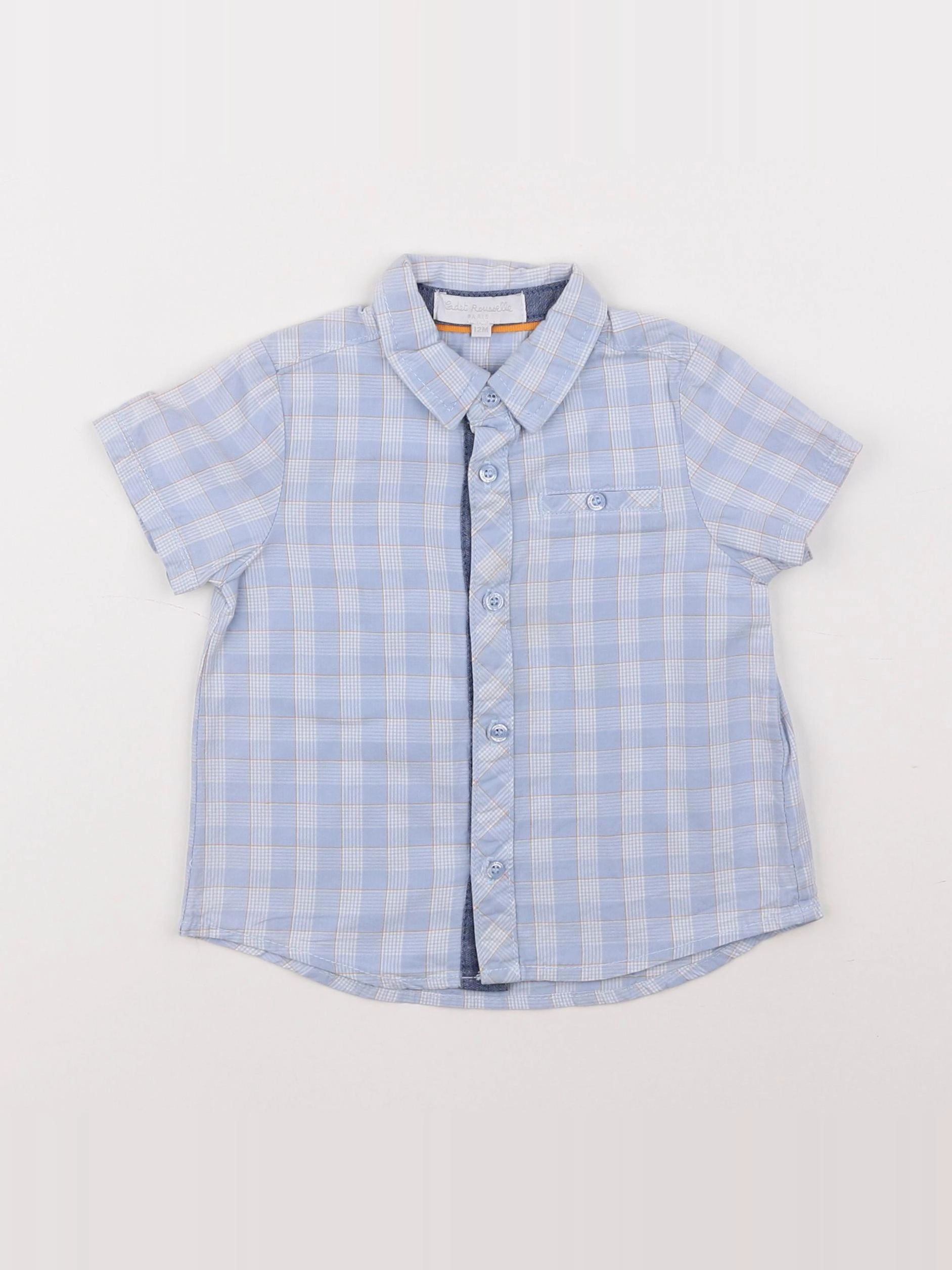 Cadet Rousselle - chemise bleu - 12 mois