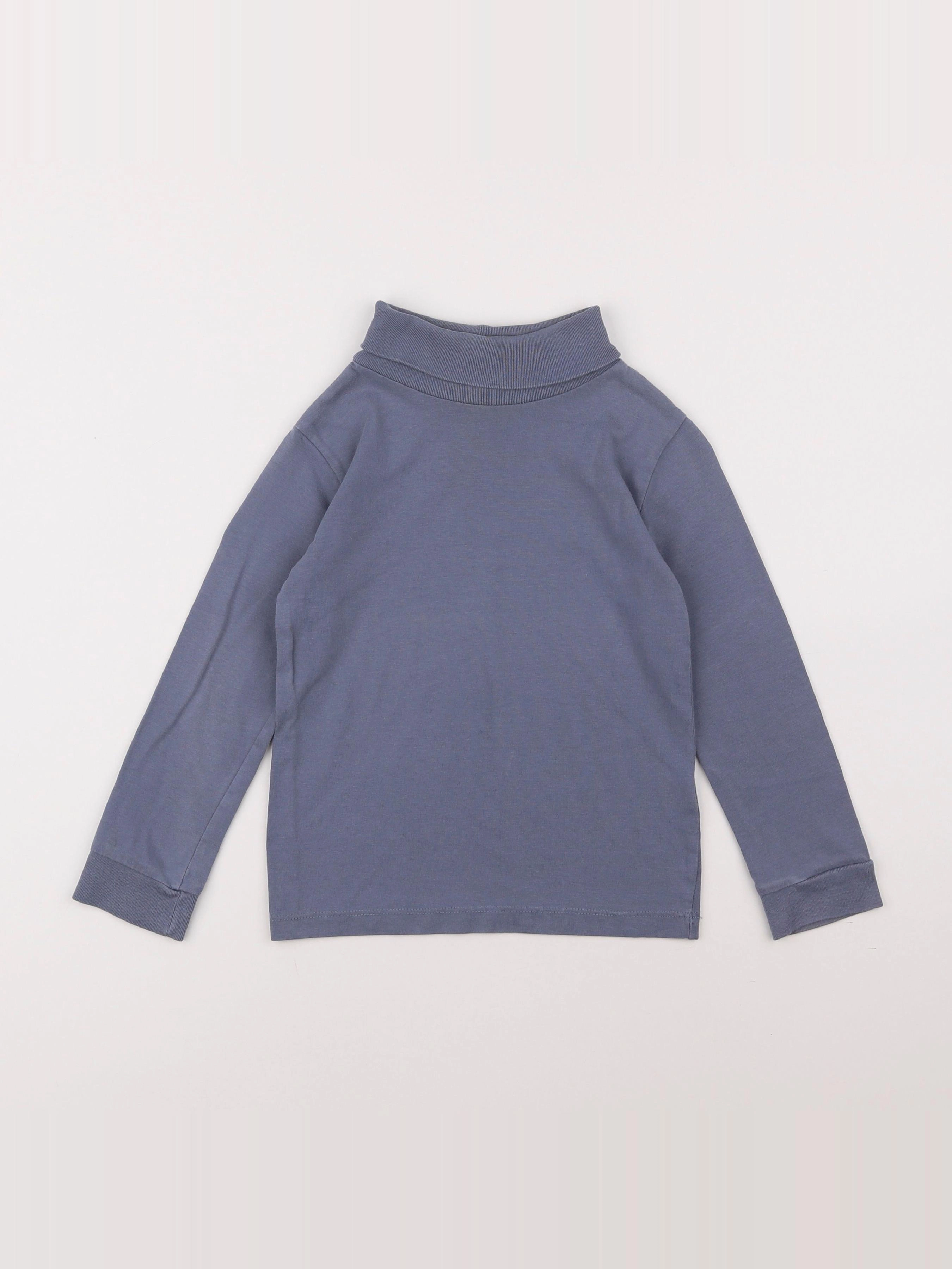Monoprix - sous-pull bleu - 5 ans