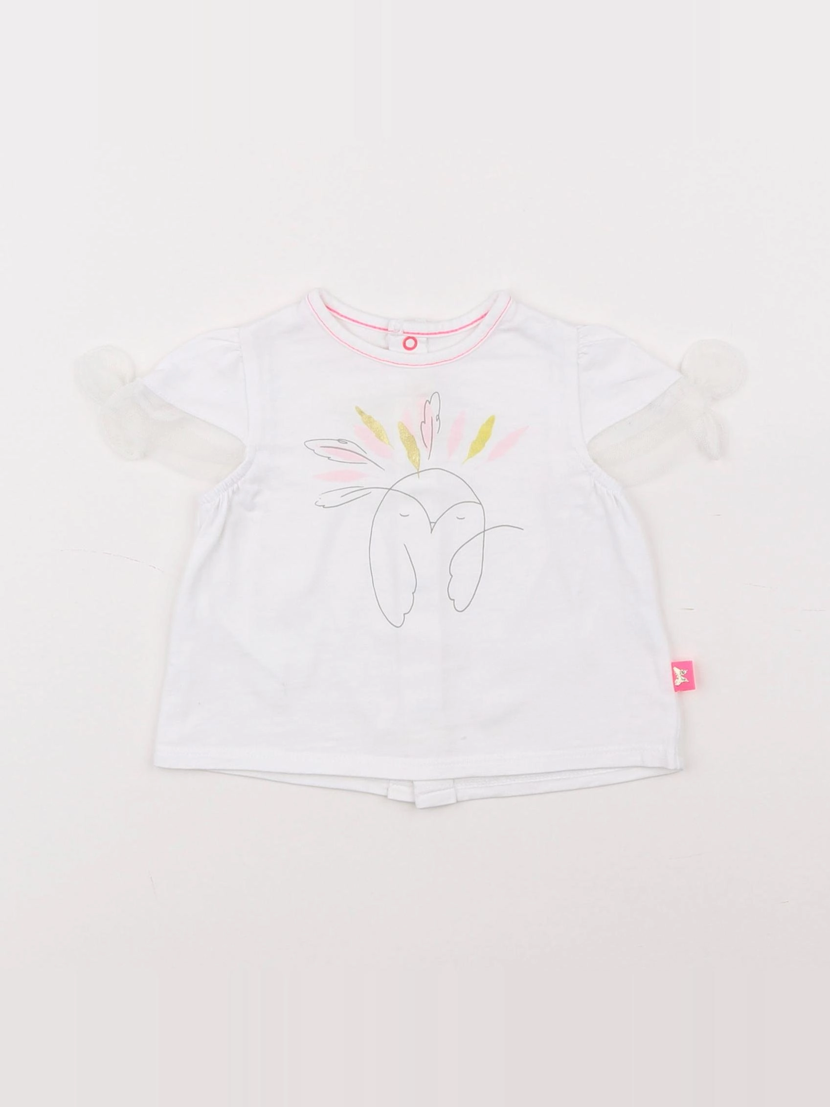 Billie Blush - tee-shirt blanc - 3 mois